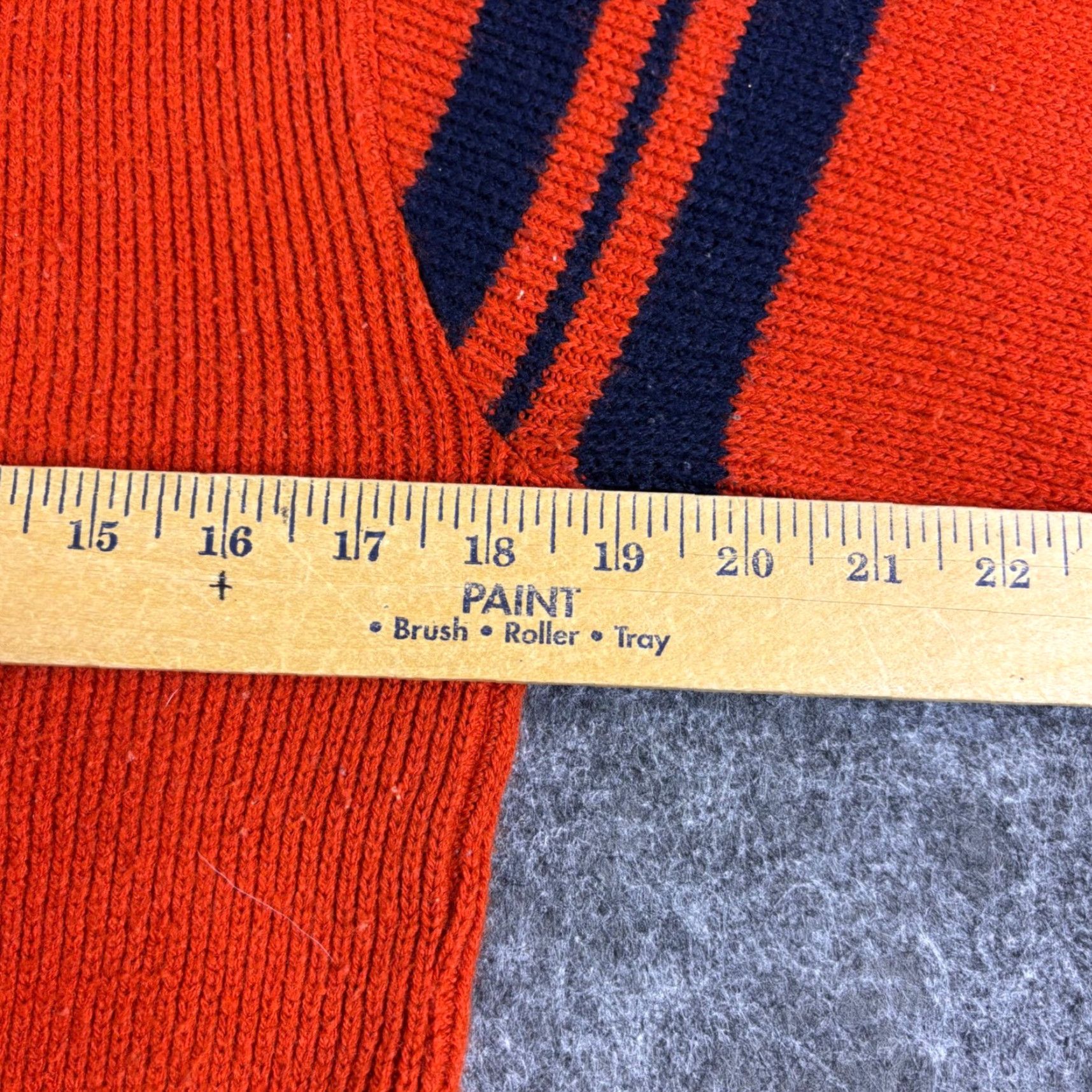 Vintage VINTAGE Heritage Sportswear Hoodie Knit Full Zip Orange Blue Stripe M Men Size US M / EU 48-50 / 2 - 4 Thumbnail