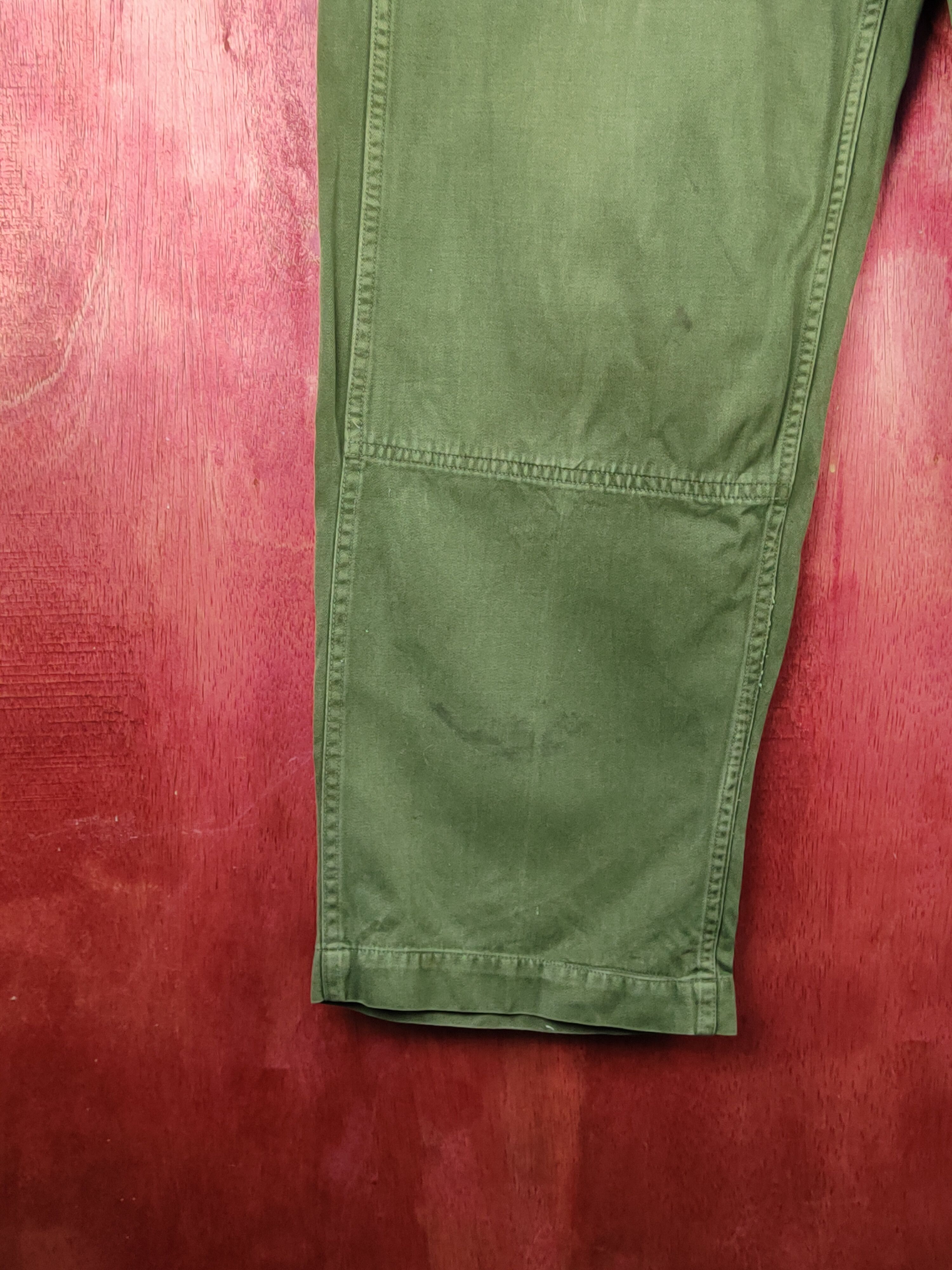 Vintage Japan military Green double knee Tactical Cargo Pants #S2049 Size US 31 - 4 Thumbnail