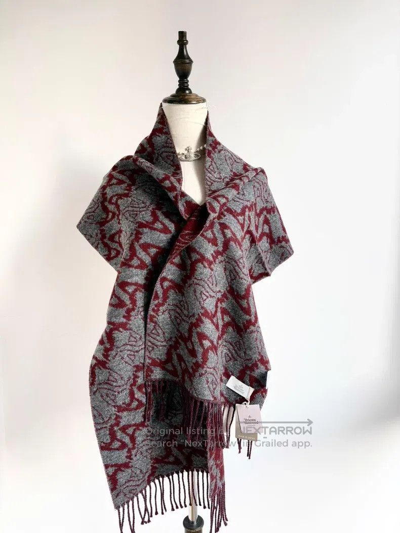 Vivienne Westwood Vivienne Westwood Gray Red Double-sided Full-print Saturn Size ONE SIZE - 1 Thumbnail