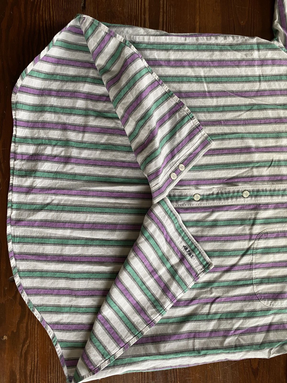 Dockers × Vintage Vintage ‘92 Dockers Oversized Stripe Short Sleeve Button Up Size US M / EU 48-50 / 2 - 11 Thumbnail