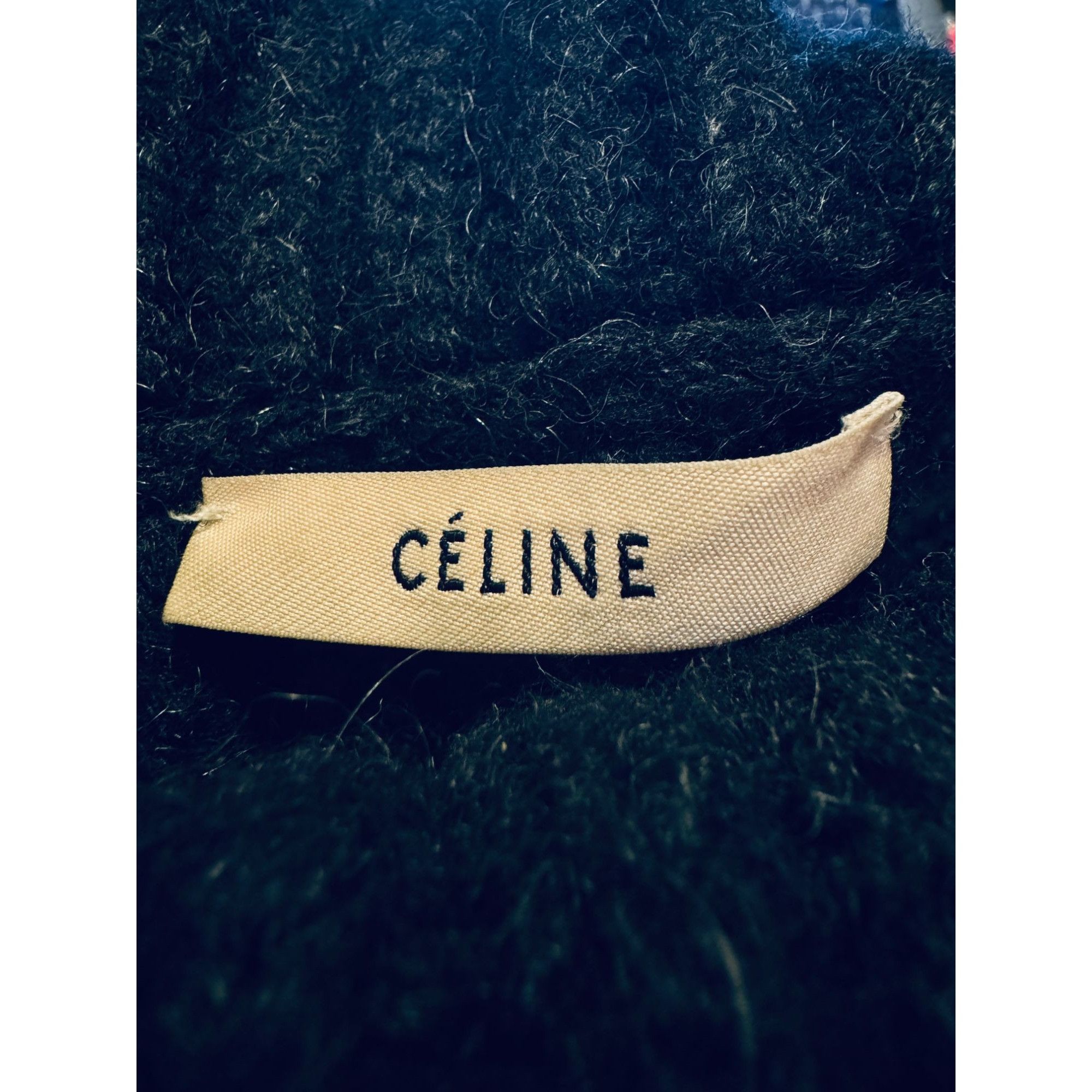 Celine Phoebe Philo Navy Heavy Knitted Vest Size XS / US 0-2 / IT 36-38 - 7 Thumbnail