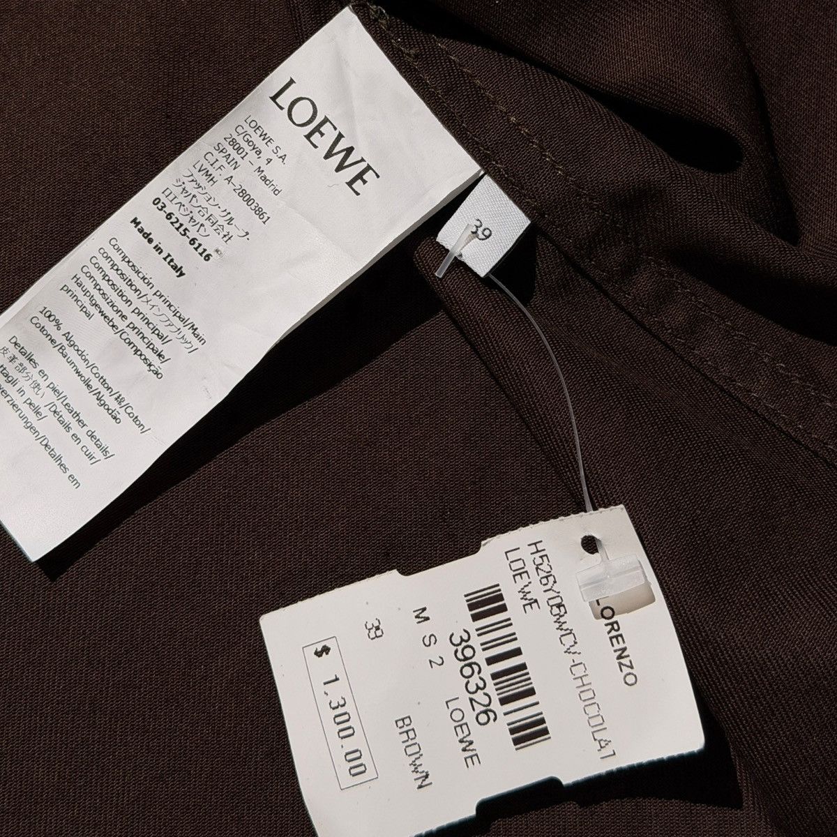 Loewe $1,300 boxy logo button up Size US M / EU 48-50 / 2 - 5 Thumbnail