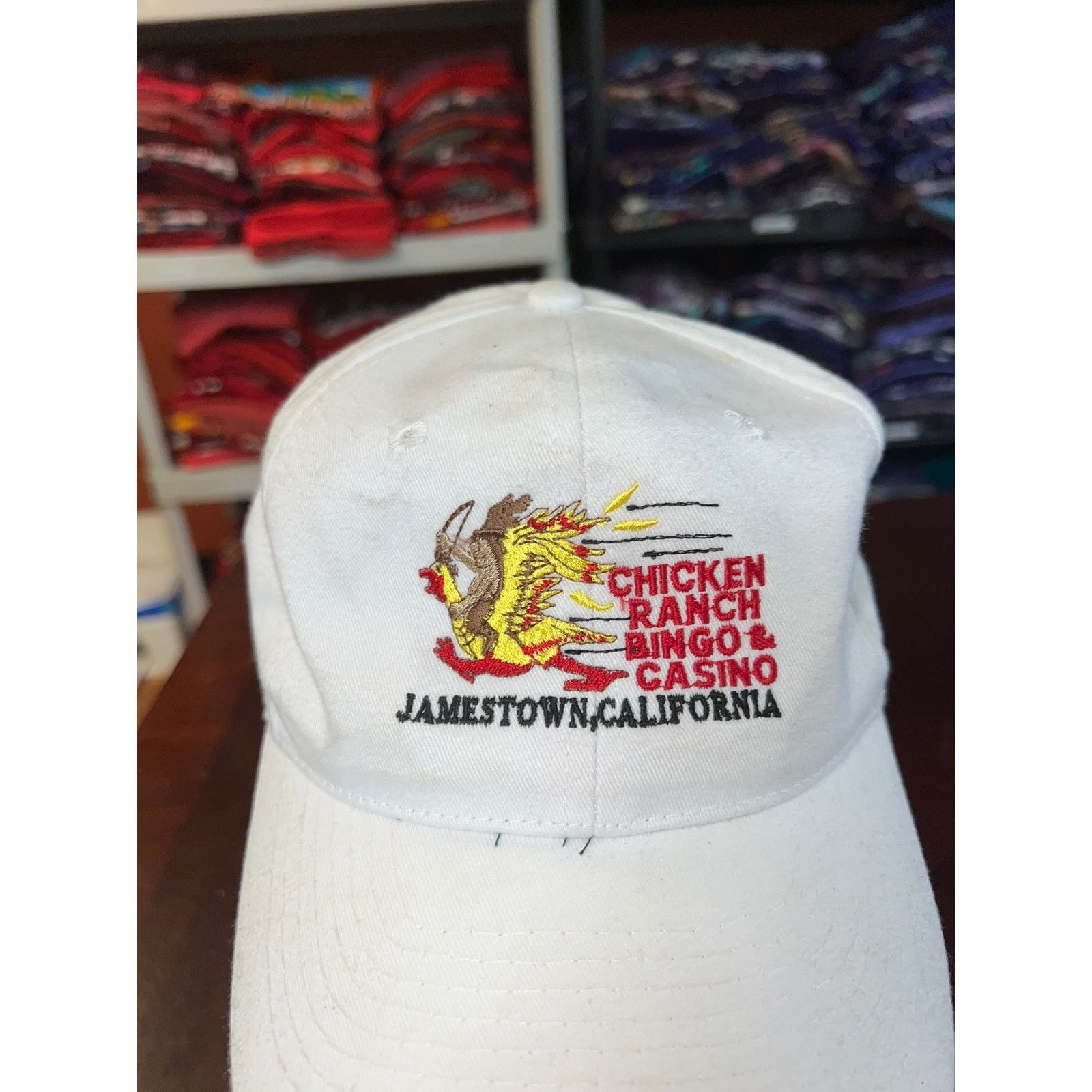Vintage Vintage Chicken Ranch Hat Bingo Casino California Headwear Size ONE SIZE - 2 Thumbnail