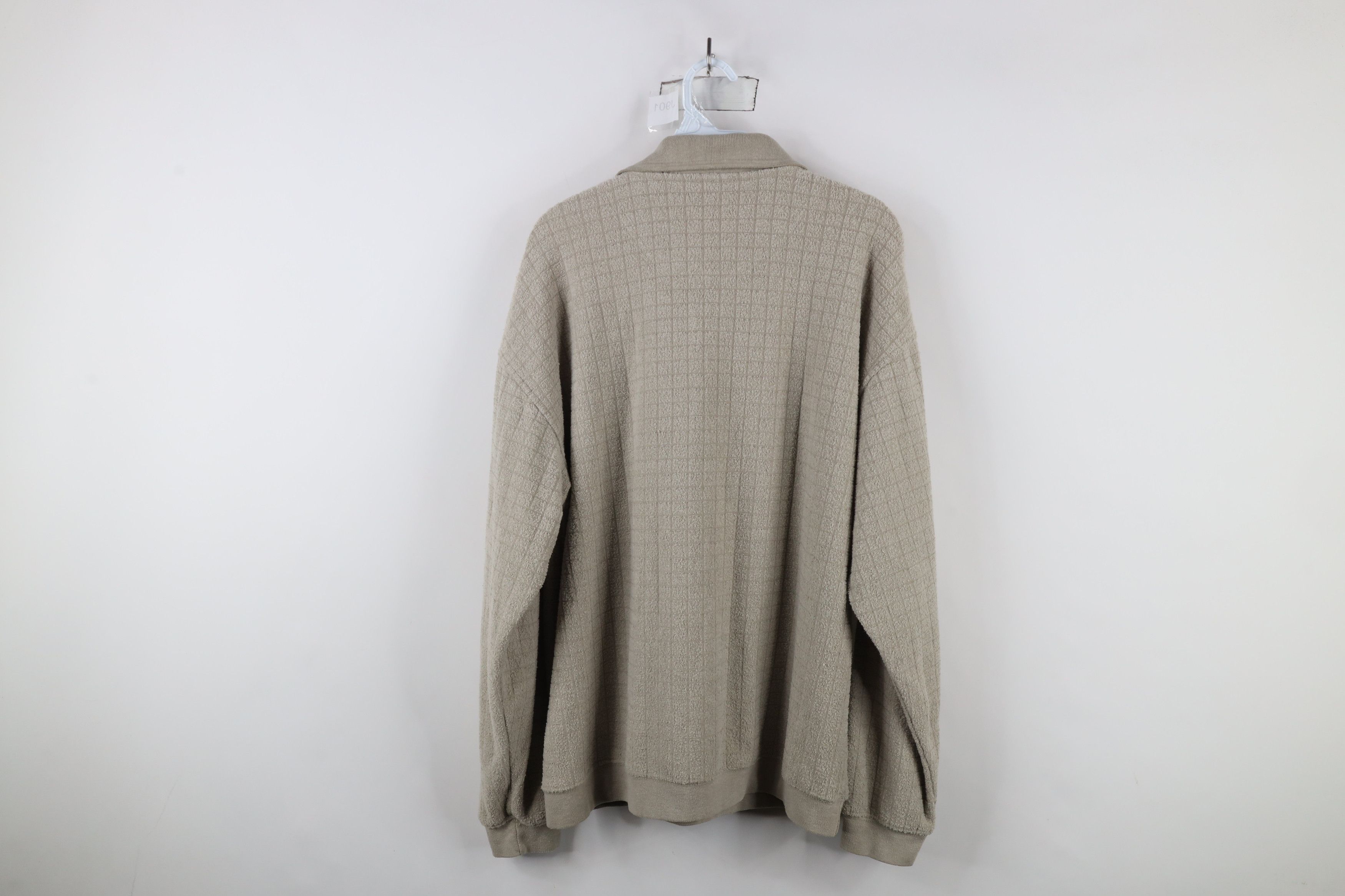 Vintage Vintage 90s Streetwear Fleece Collared Pullover Sweater Size US XL / EU 56 / 4 - 7 Thumbnail