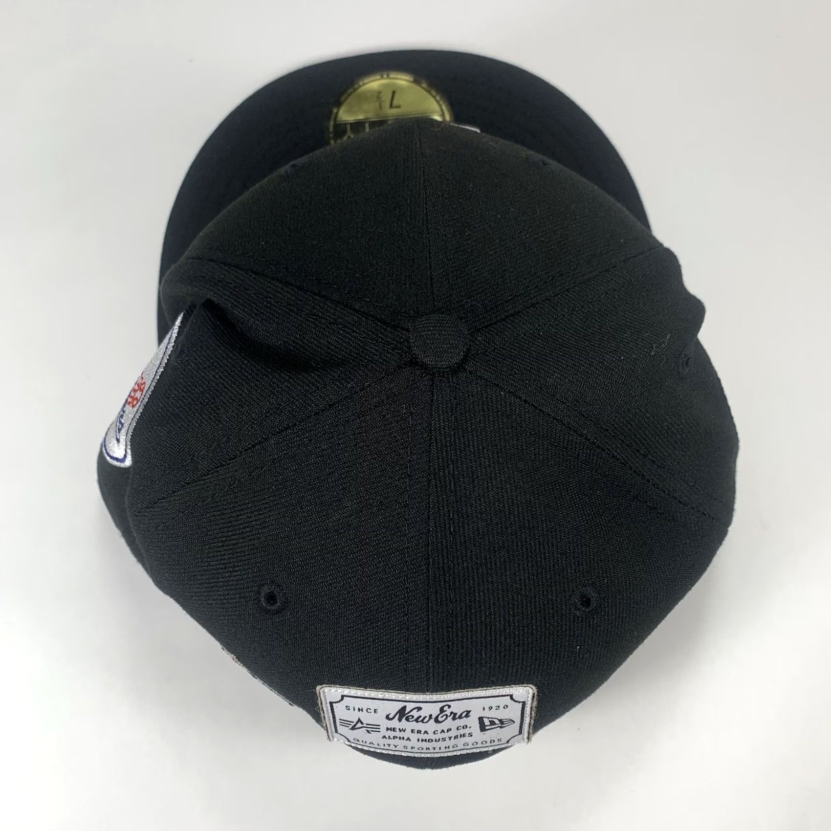 New Era New Era LA Dodgers 59Fifty Fitted Hat Cap 7 1/2 Black MLB Alpha Industries Baseball Cap Mens Size ONE SIZE - 5 Thumbnail