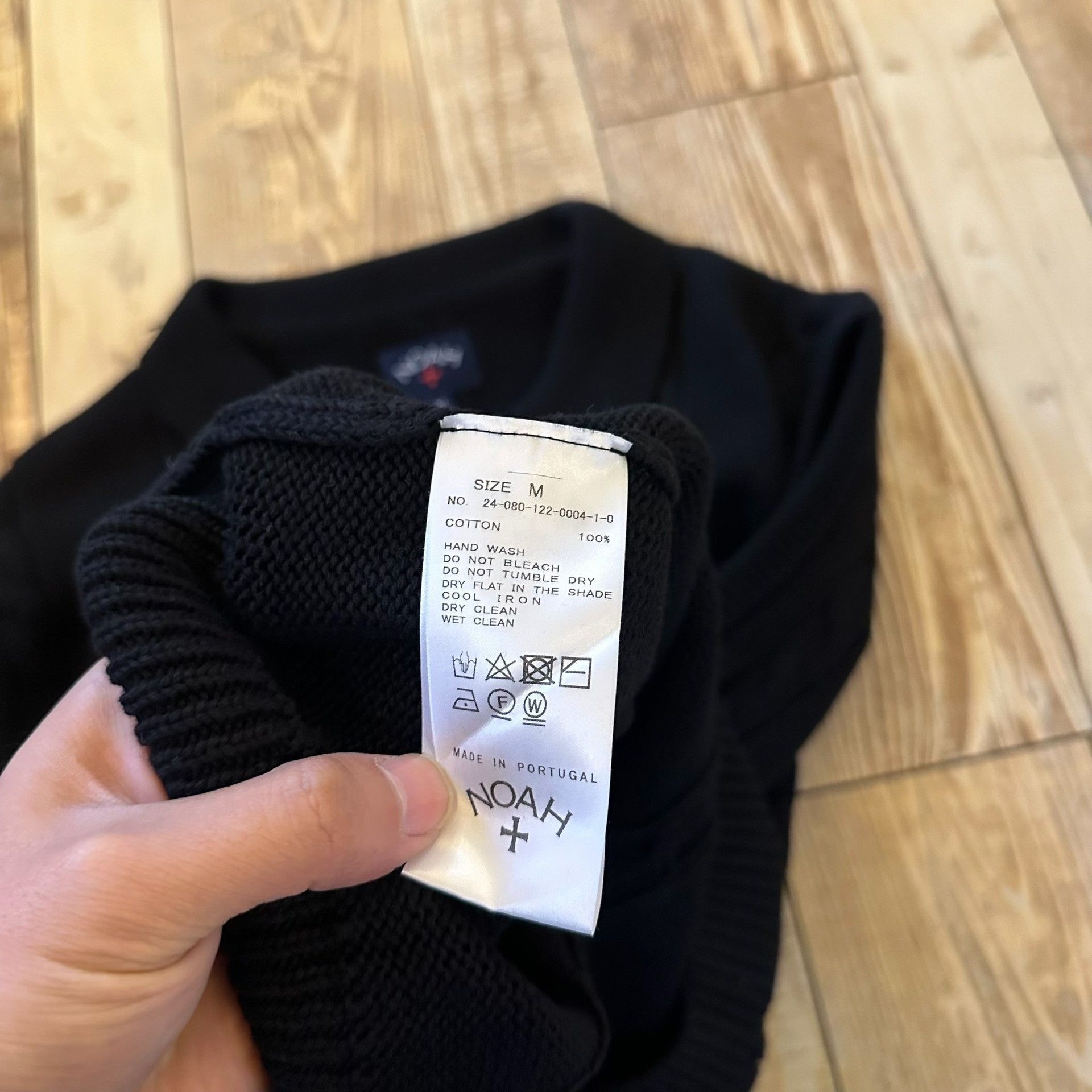 Noah Black Polo Collar Knit Vest/, Men's (Size M) — image 6 of 6
