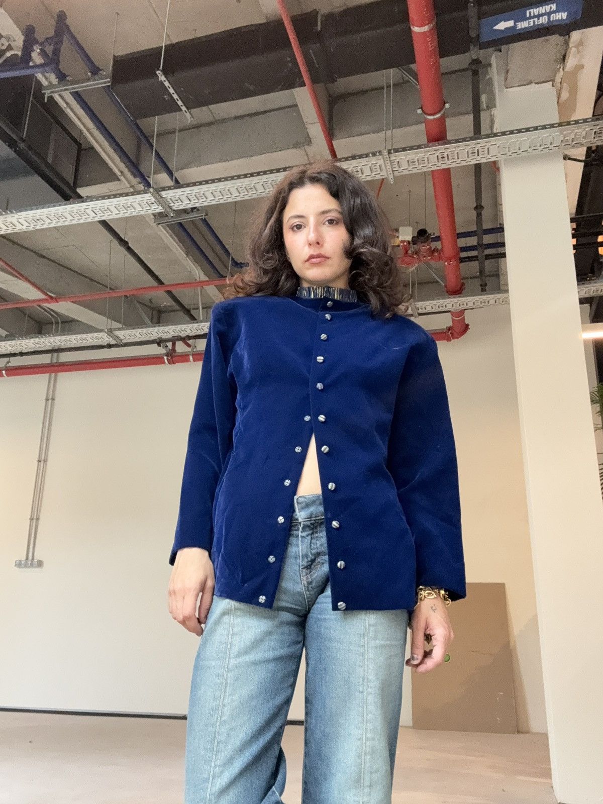 Vintage 80’s velvet blazer Size M / US 6-8 / IT 42-44 - 3 Thumbnail