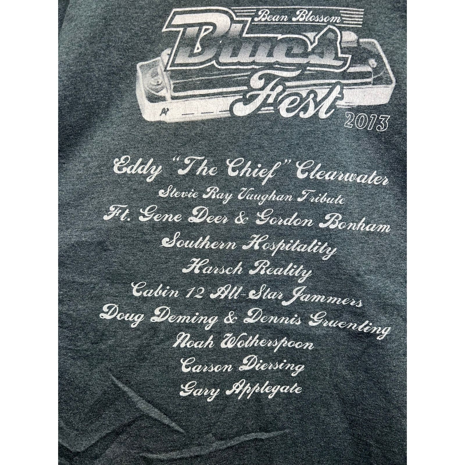 Gildan Womens Blues Fest Shirt Bean Blossom Concert Tour Top Tee L Size L / US 10 / IT 46 - 7 Thumbnail