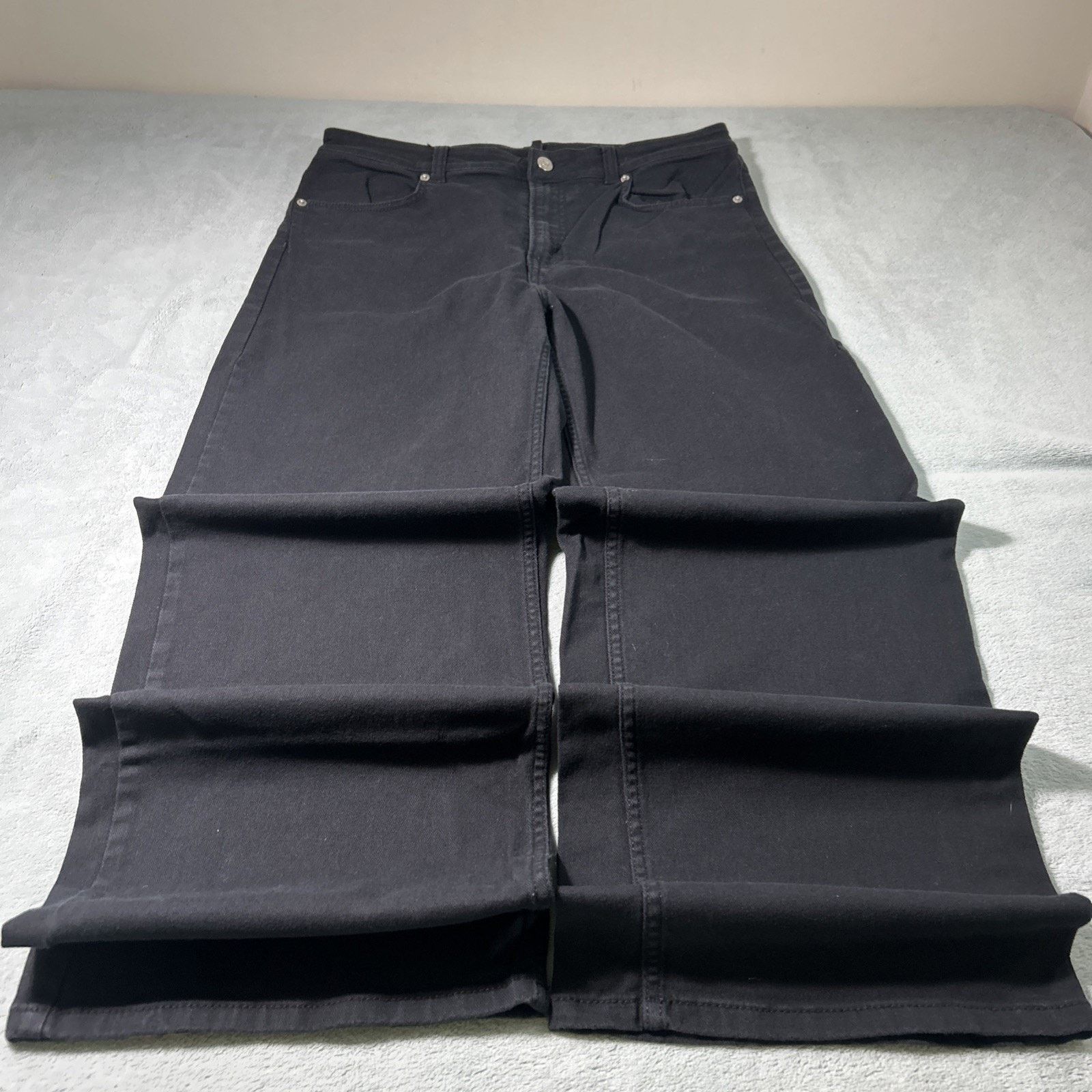 Divided Beyond Baggy Jeans 12 32x30 Black Hamilton Wide Baggie Loose Size 34" / US 12 / IT 48 - 1 Thumbnail