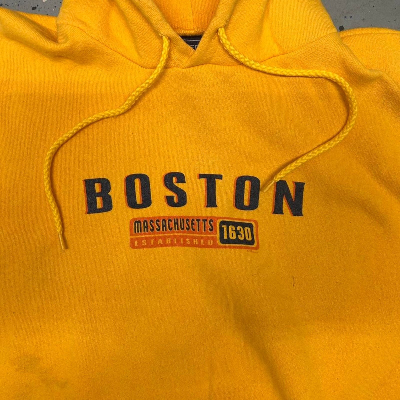 Other VTG/Y2K Yellow Boston hoodie Size US XL / EU 56 / 4 - 2 Thumbnail