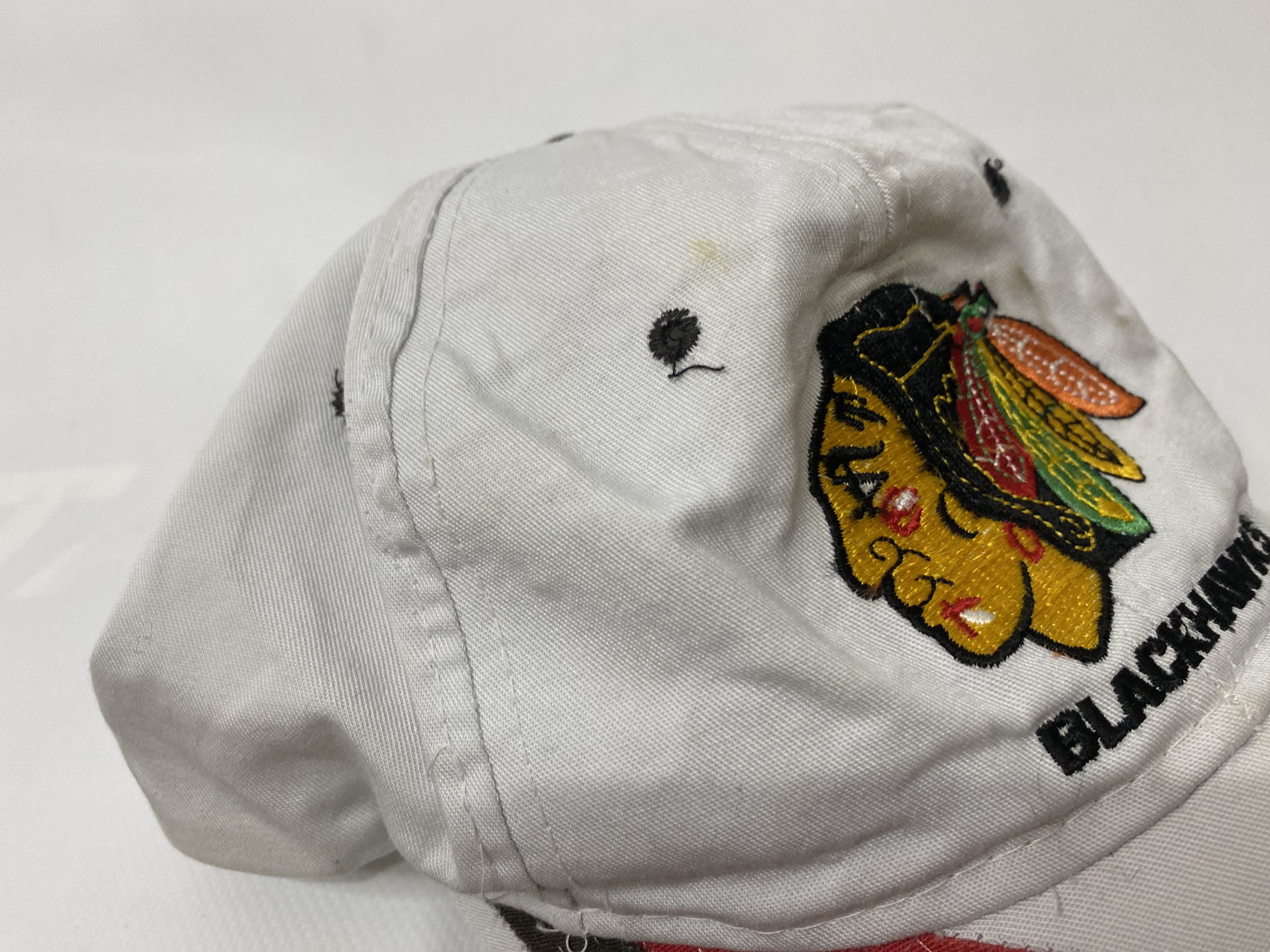 NHL × Starter × Vintage DIAMOND CHICAGO BLACKHAWKS VINTAGE 90S NHL HOCKEY HAT CAP Size ONE SIZE - 5 Thumbnail