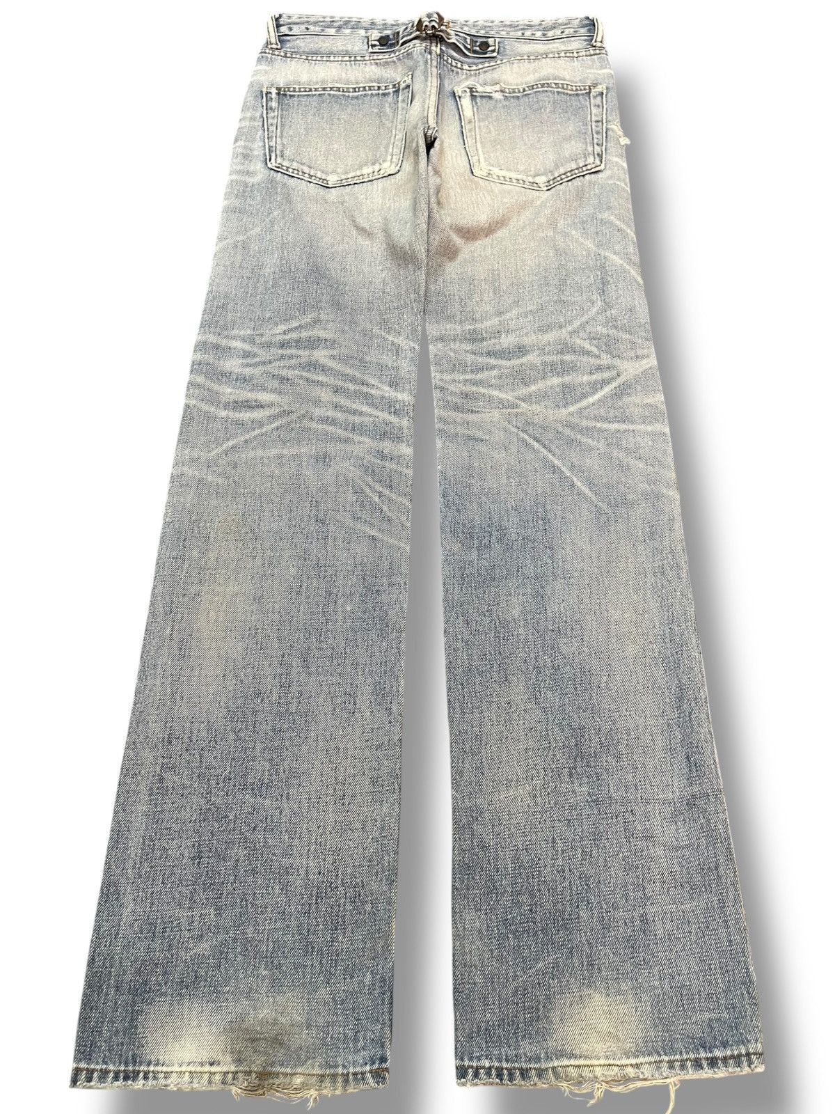 Japanese Brand Vintage Stunning Lure Selvedge Faded Whiskers Denim Size US 29 - 6 Thumbnail