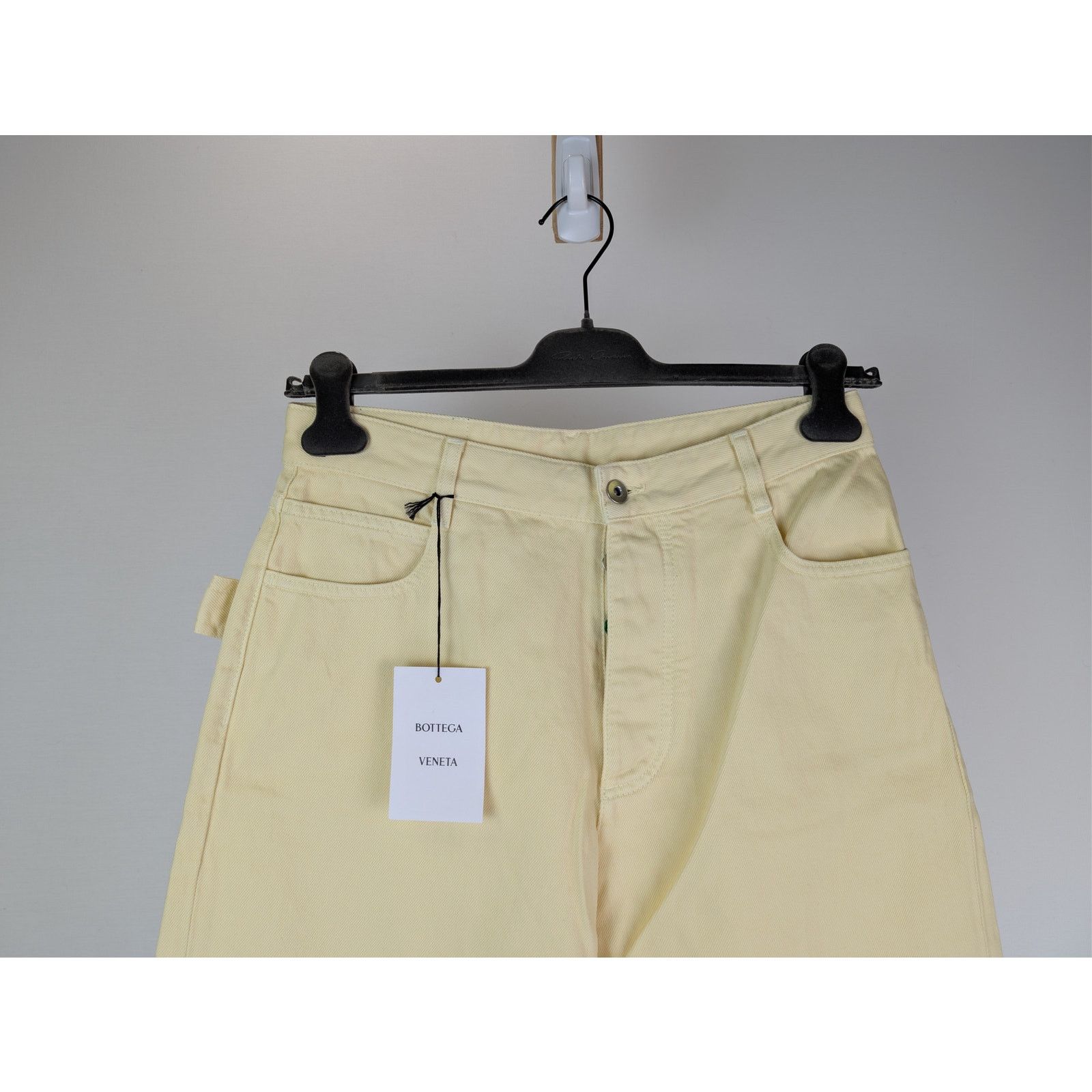 Bottega Veneta o1rshd1 Washed Coloured Denim Trousers Jean in Banana Size US 30 / EU 46 - 4 Thumbnail