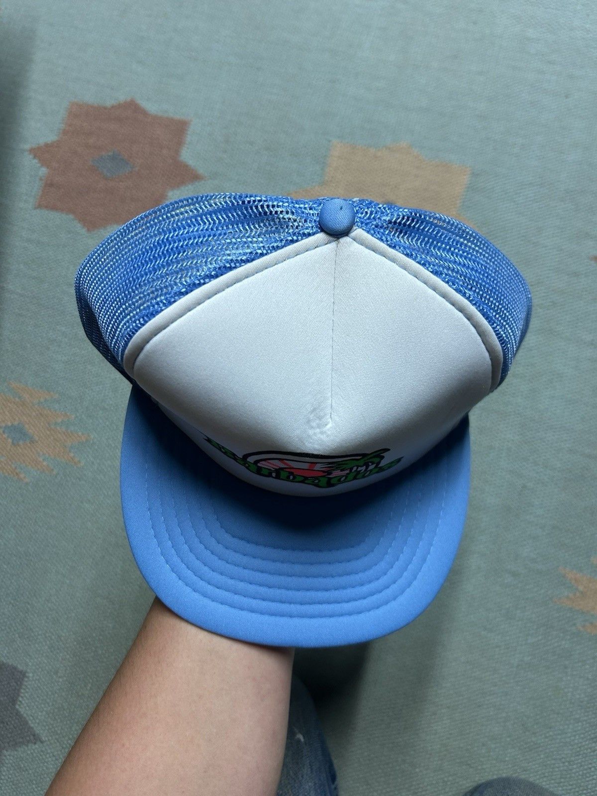Vintage Vintage trucker hat Barbados palm tree beach sun Caribbean Size ONE SIZE - 3 Thumbnail