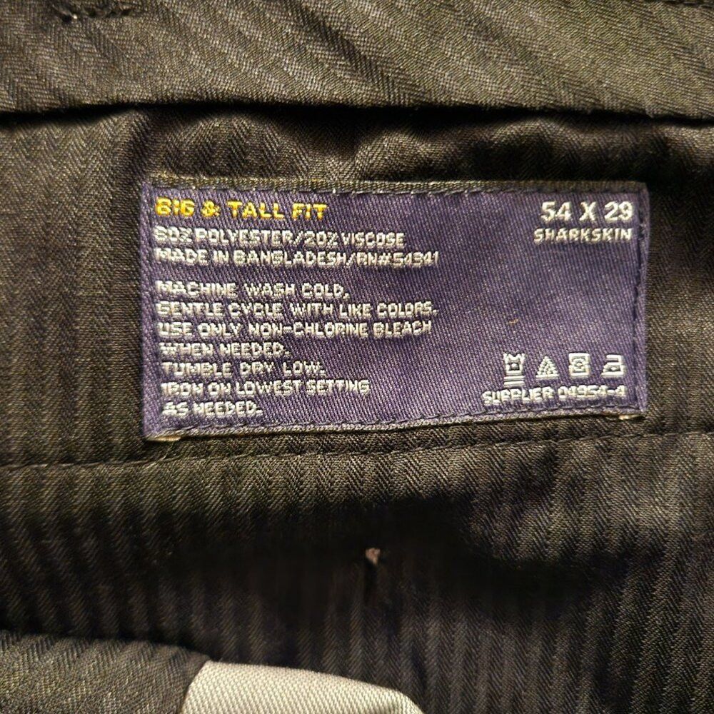 Stafford Stafford men's new 80%polyester 20%viscose dress pants 54/29 Size 54R - 5 Thumbnail