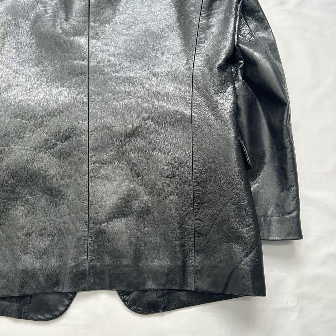 Yohji Yamamoto Yohji Yamamoto POUR HOMME 00aw Artisan era leather jacket Size US L / EU 52-54 / 3 - 6 Thumbnail