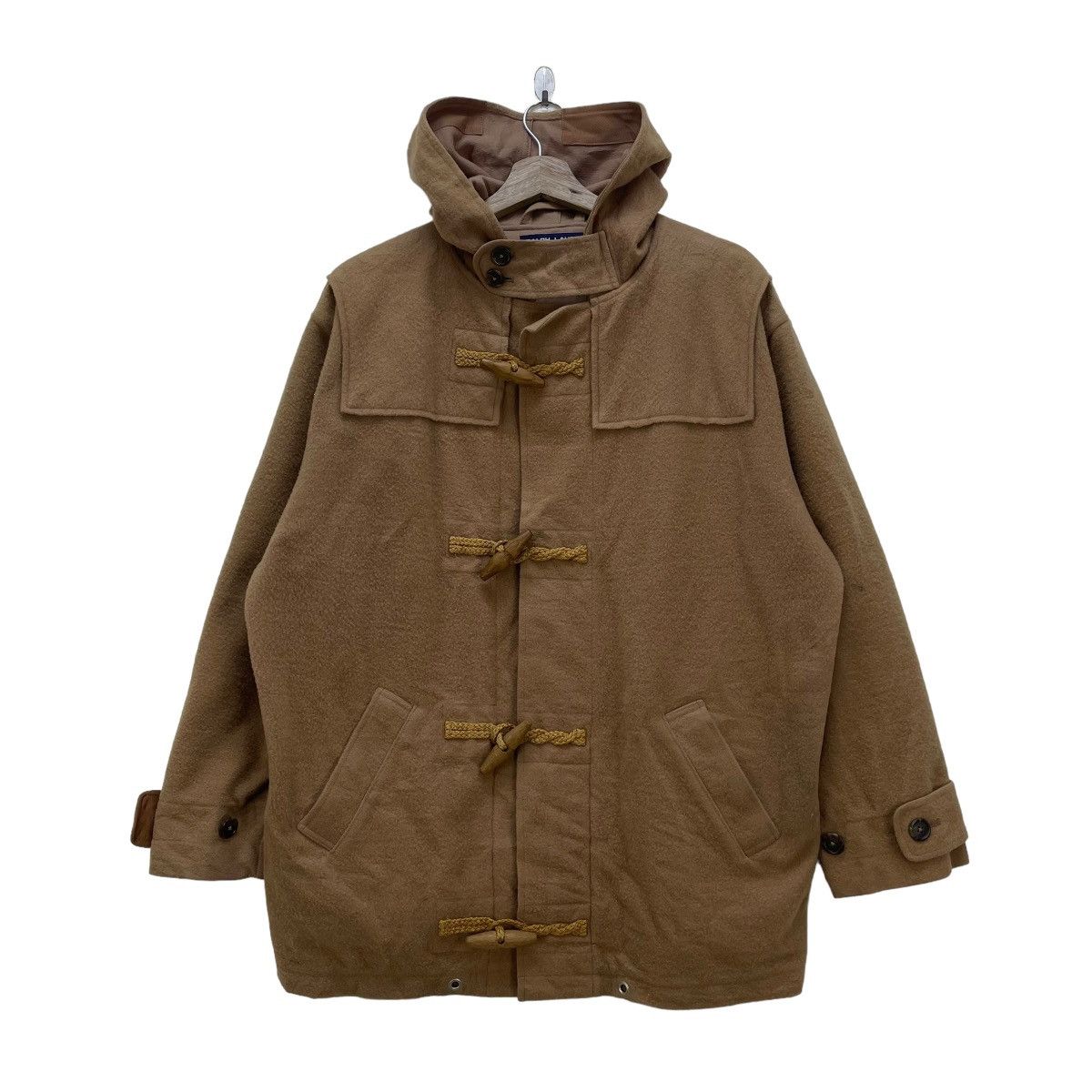 Polo Ralph Lauren × Vintage Ralph Lauren Polo Design Style Duffel Hoodie Jacket Size M / US 6-8 / IT 42-44 - 1 Thumbnail