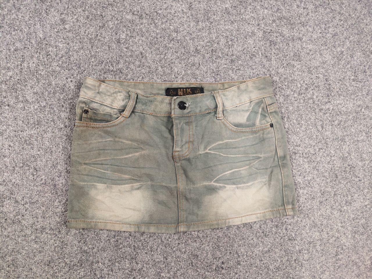 If Six Was Nine If Six Was Nine Sexy Vintage Japan Denim Mini Skirt Y2K Size 28" / US 6 / IT 42 - 7 Thumbnail