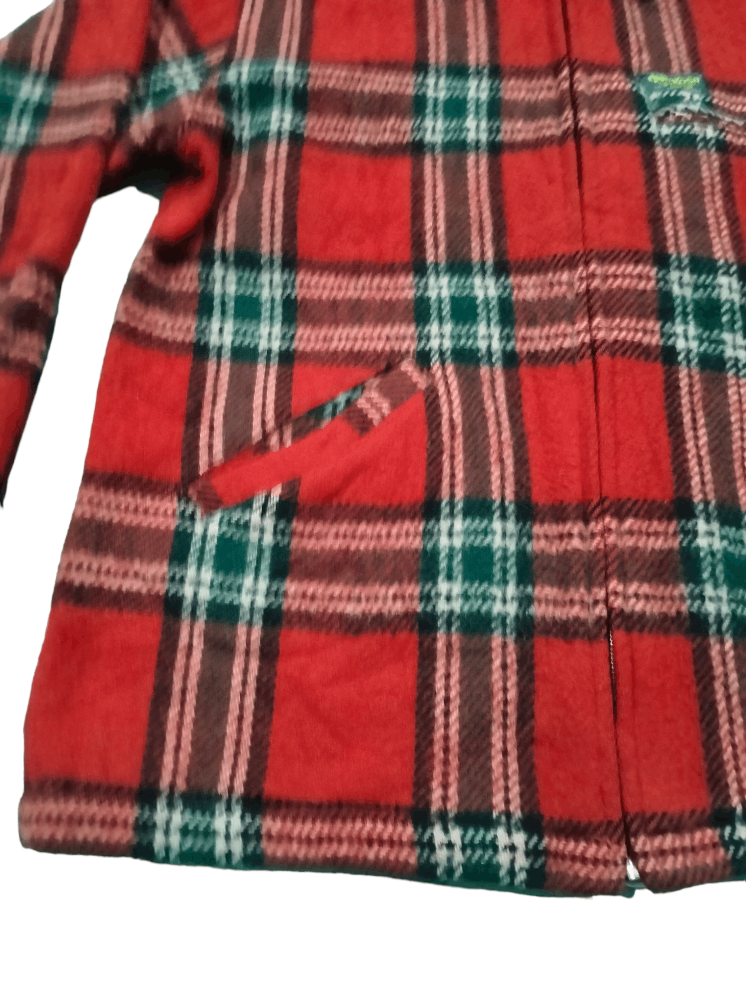 Oshkosh Oshkosh B Gosh Wool Red Tartan Zipper Jacket Size US L / EU 52-54 / 3 - 4 Thumbnail
