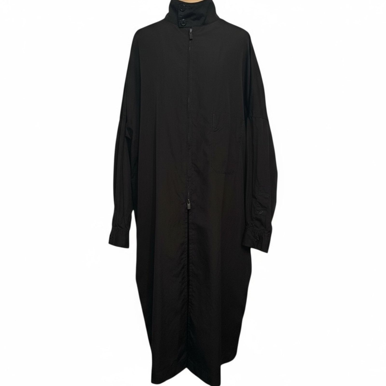 Yohji Yamamoto POUR HOME SS20 B ring W-ZIP long shirt black size 3 M Cotton Size US M / EU 48-50 / 2 - 1 Thumbnail