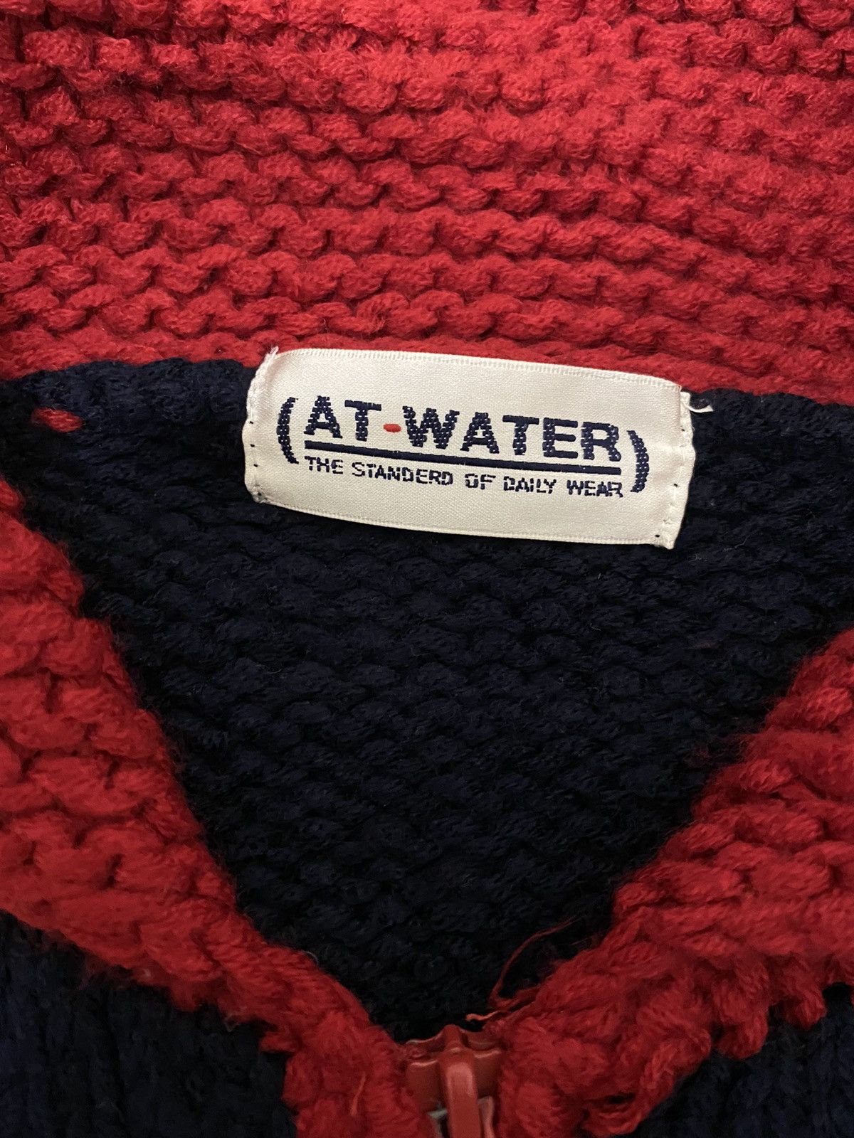 If Six Was Nine × Japanese Brand 🇯🇵 At-Water Skulls Zipper Knit Sweater (C3) Size US M / EU 48-50 / 2 - 5 Thumbnail