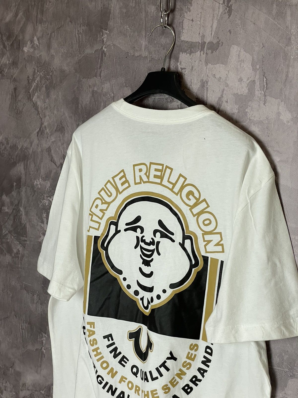 Japanese Brand × Rap Tees × True Religion Vintage 2000s True Religion Buddha Graphic T Shirt Size US XL / EU 56 / 4 - 7 Thumbnail