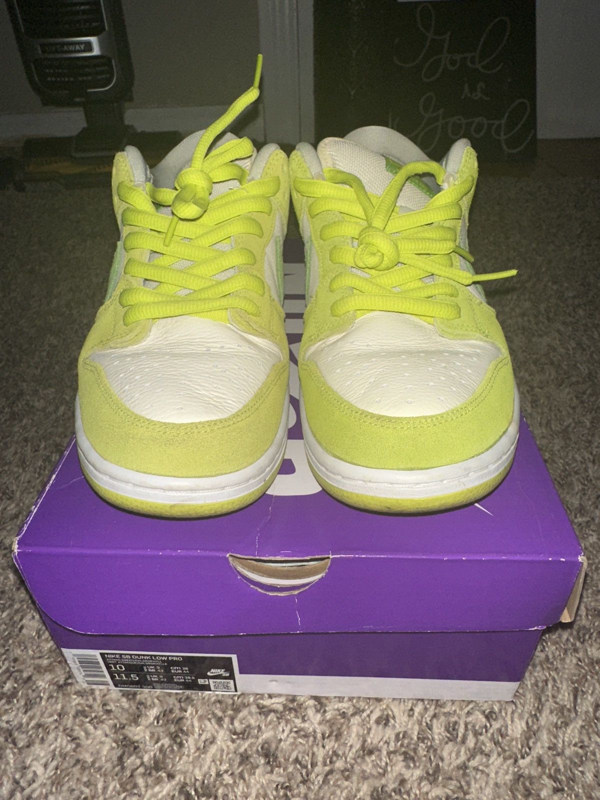 Nike Nike Dunk Green Apple Size US 10 / EU 43 - 4 Thumbnail