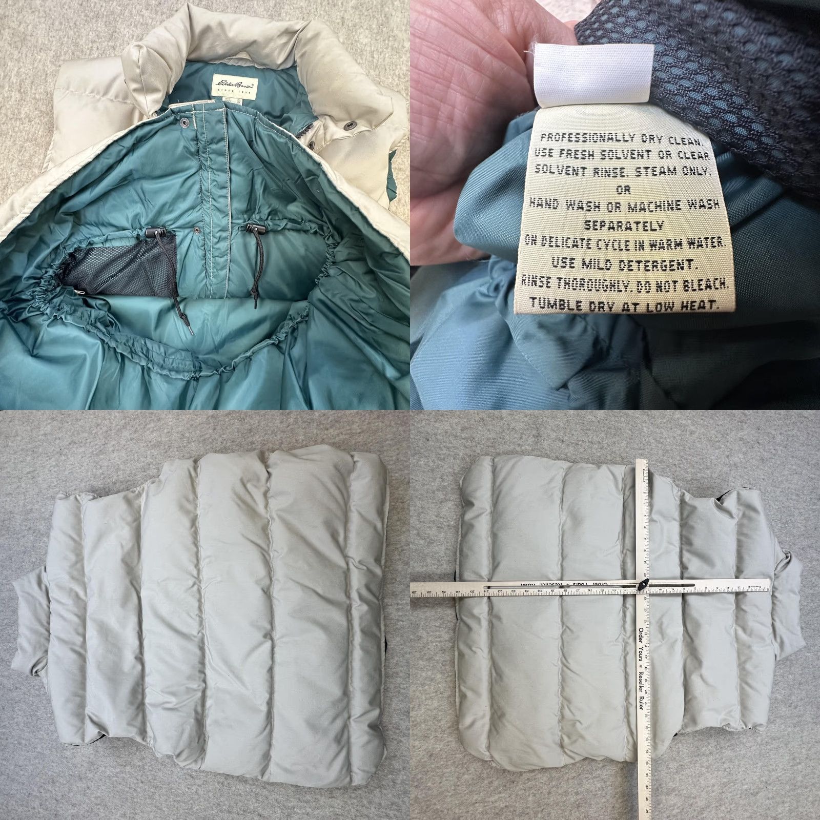 Eddie Bauer Eddie Bauer Vest Mens XL Gray Goose Down Puffer Quilted Insulated Snap Pockets Size US XL / EU 56 / 4 - 8 Thumbnail