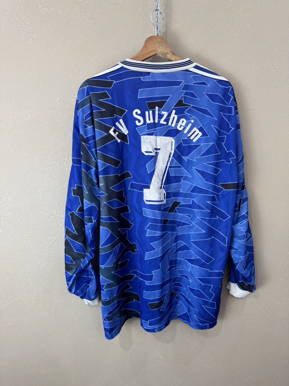 Adidas Vintage Adidas soccer jersey 90s long-sleeve tee T-shirt Size US L / EU 52-54 / 3 - 2 Thumbnail