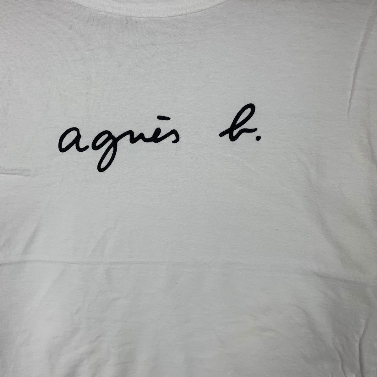 agnes b. Vintage AGNES B. PARIS Signature Logo Tee Shirt Top Made In Size XS / US 0-2 / IT 36-38 - 4 Thumbnail