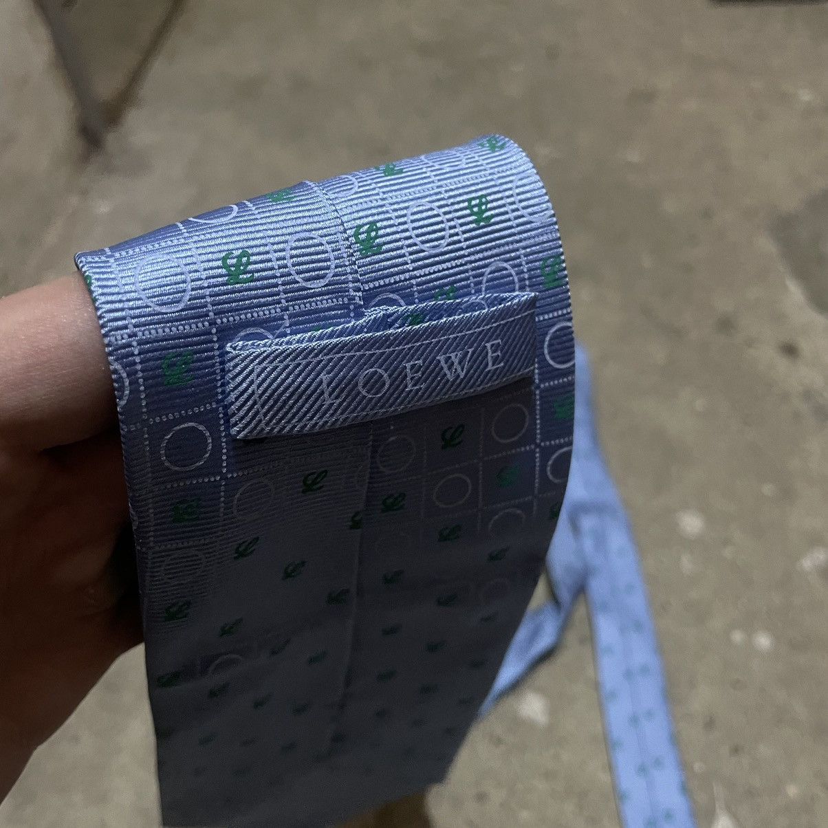 Loewe Loewe silk geometric tie Size ONE SIZE - 4 Thumbnail