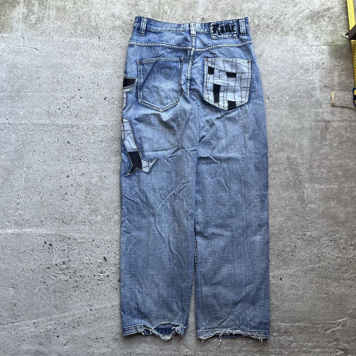Karl Kani × Vintage Karl Kani 34x34 Vintage 90s Big Logo Baggy Rap Denim Jeans Size US 34 / EU 50 - 2 Thumbnail