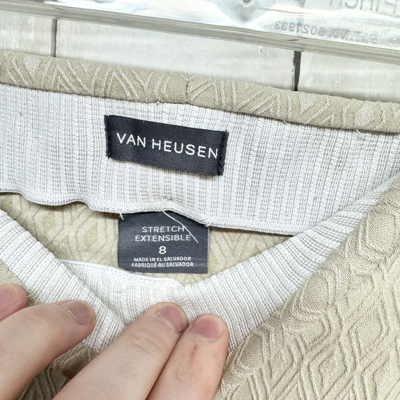Van Heusen Van Heusen Pants Size 6 Stretch Extensible Pull On Straight Size 28" / US 6 / IT 42 - 3 Thumbnail