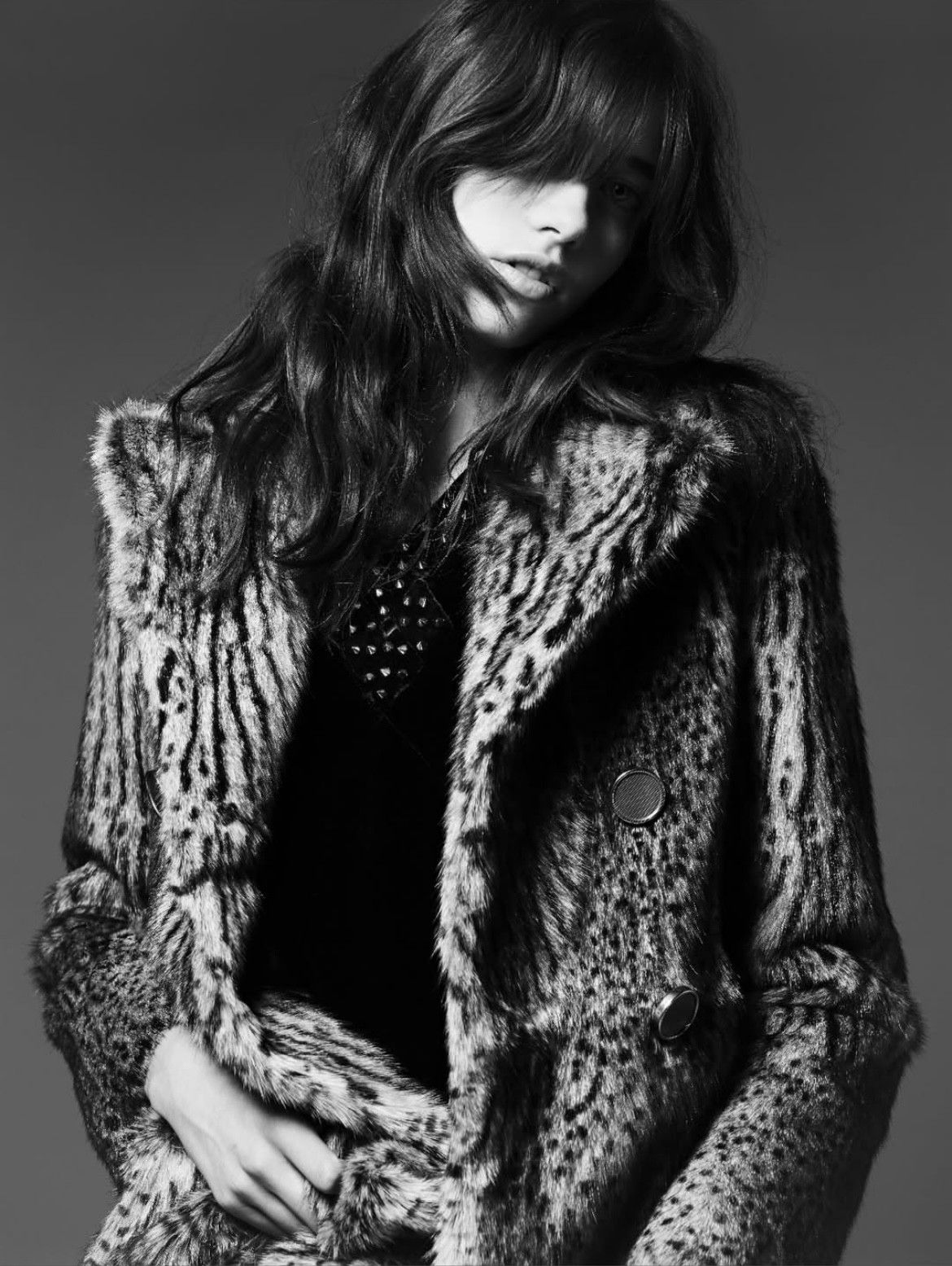 Hedi Slimane × Saint Laurent Paris *HOLY GRAIL* BABYCAT LEOPARD OCELOT MARMOT MINK FUR COAT Size US M / EU 48-50 / 2 - 22 Thumbnail