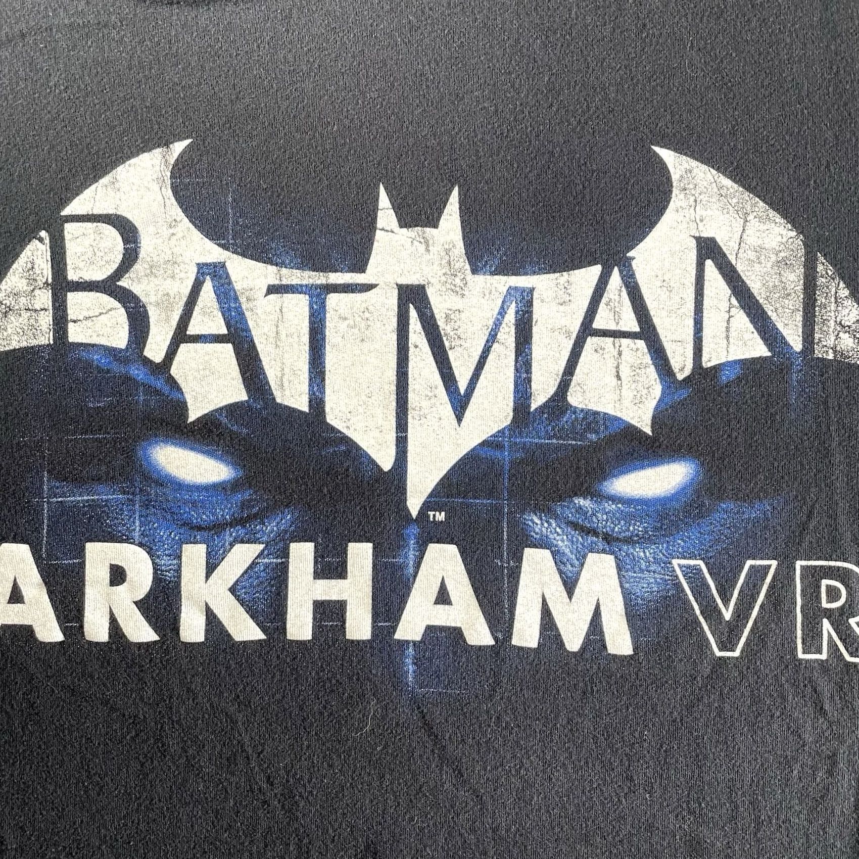 Vintage BATMAN Shirt Mens Large Rocksteady Promo Warner Bros DC Comics VR Black Cotton Size US L / EU 52-54 / 3 - 2 Thumbnail