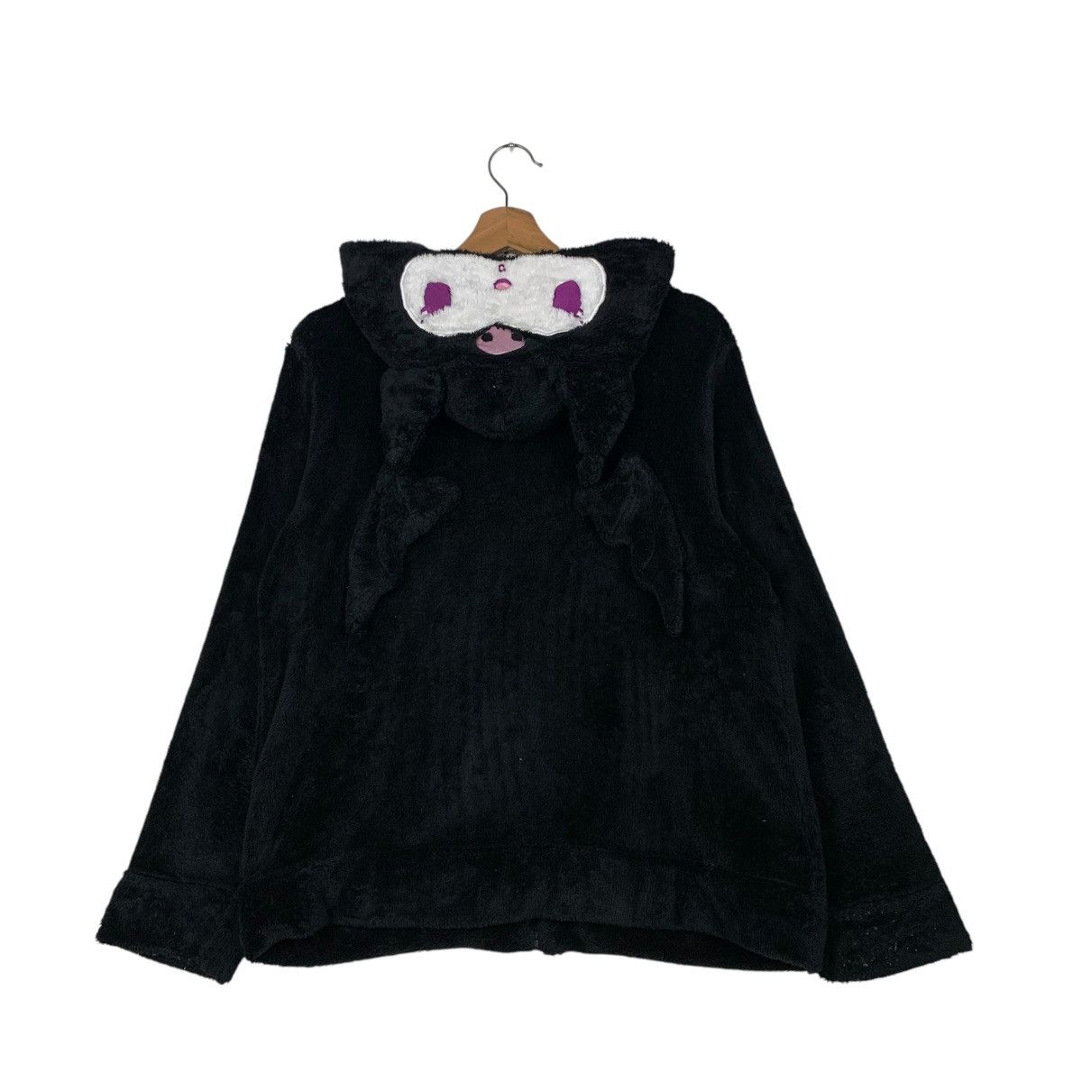 Anime KUROMI Face Zipper Fleece Hoodies #2070-C90 Size L / US 10 / IT 46 - 7 Thumbnail