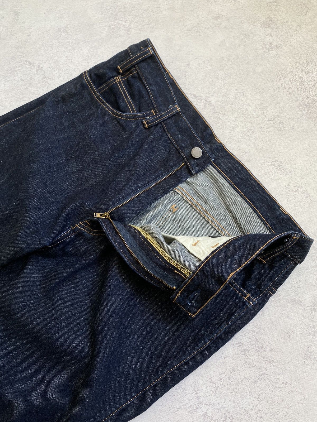 Unused Japanese Men’s Unused Denim Dark Blue Pants Size 3 Size US 32 / EU 48 - 9 Thumbnail