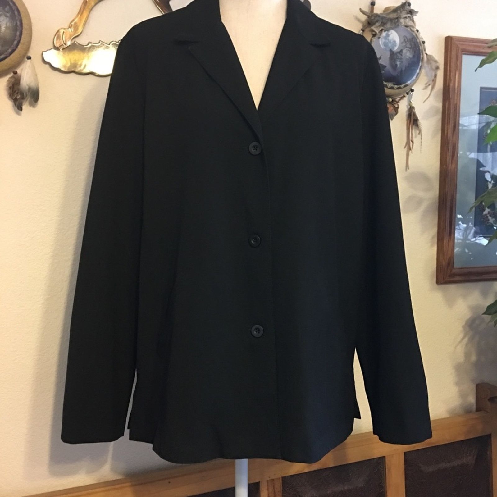 Other Liz Claiborne Lizsport LW black lined jacket M Size M / US 6-8 / IT 42-44 - 1 Thumbnail