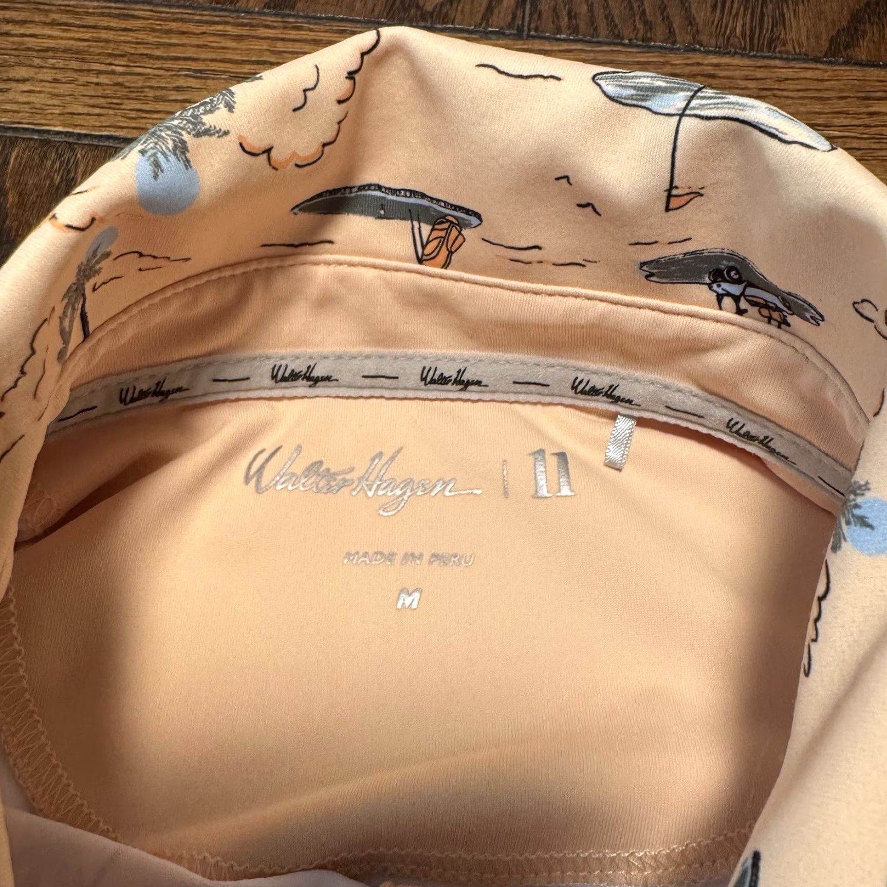 Vintage Walter Hagan Polo Shirt Men’s Medium Golf Palm Tree Island Golf Bag Golf Cart Size US M / EU 48-50 / 2 - 3 Thumbnail