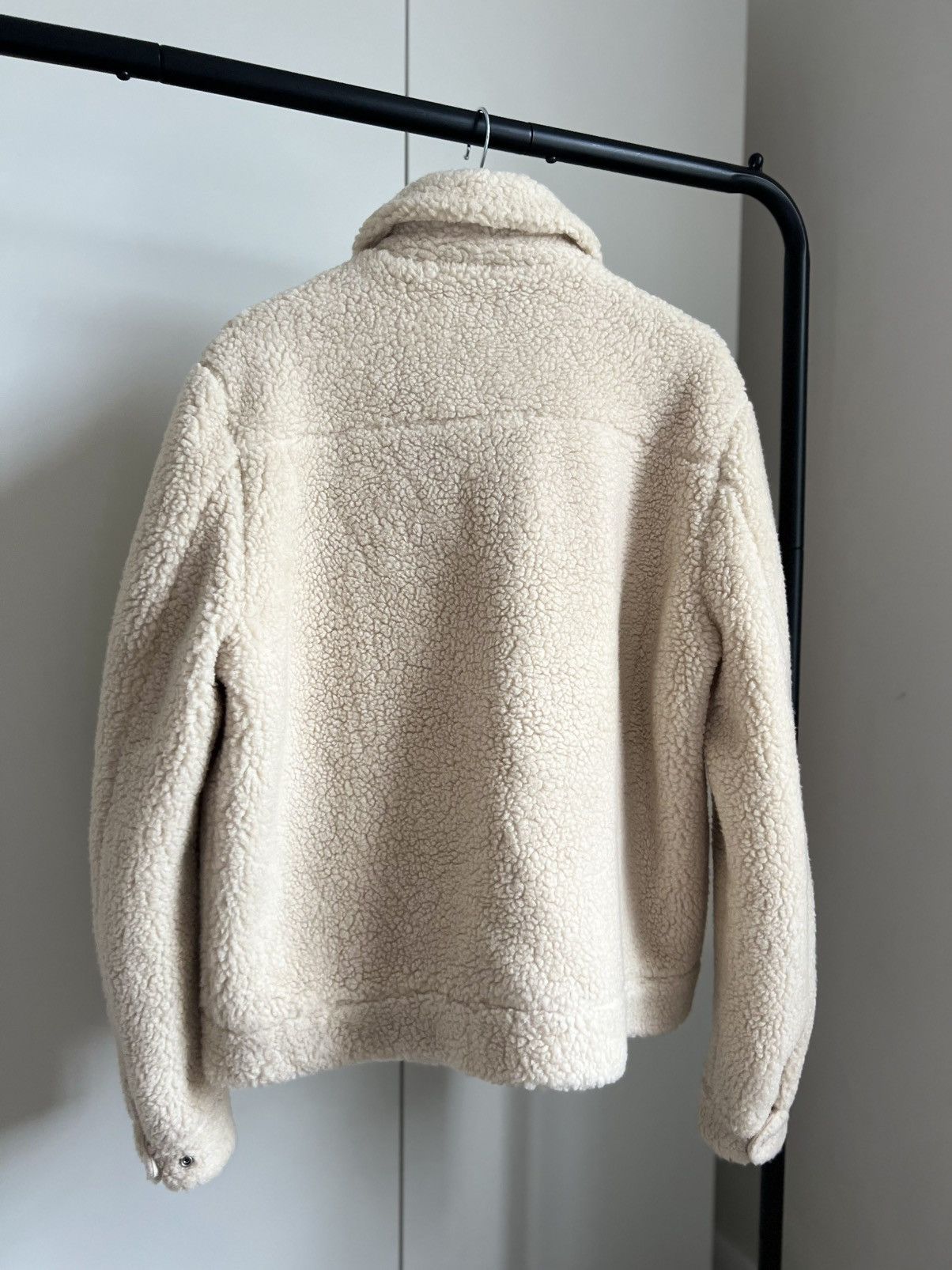 Allsaints AllSaints Bevin Sherpa Jacket – Cream/Beige – Size XL Size US XL / EU 56 / 4 - 2 Thumbnail