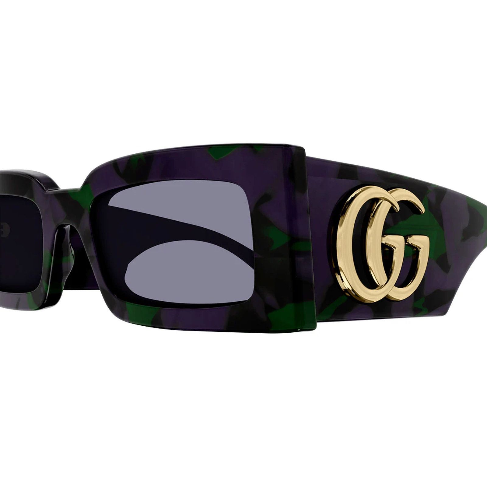 Gucci NEW Gucci Sunglasses GG1425S 003 Purple Green Havana Grey Size ONE SIZE - 3 Thumbnail