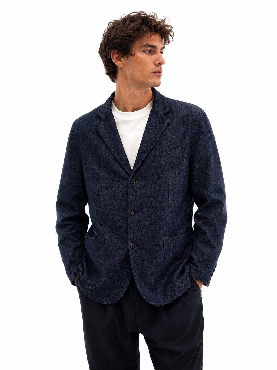 Loro Piana Men’s Cashmere/Wool Blazer Jacket Size 48 in Blue, Men's (Size 38r)