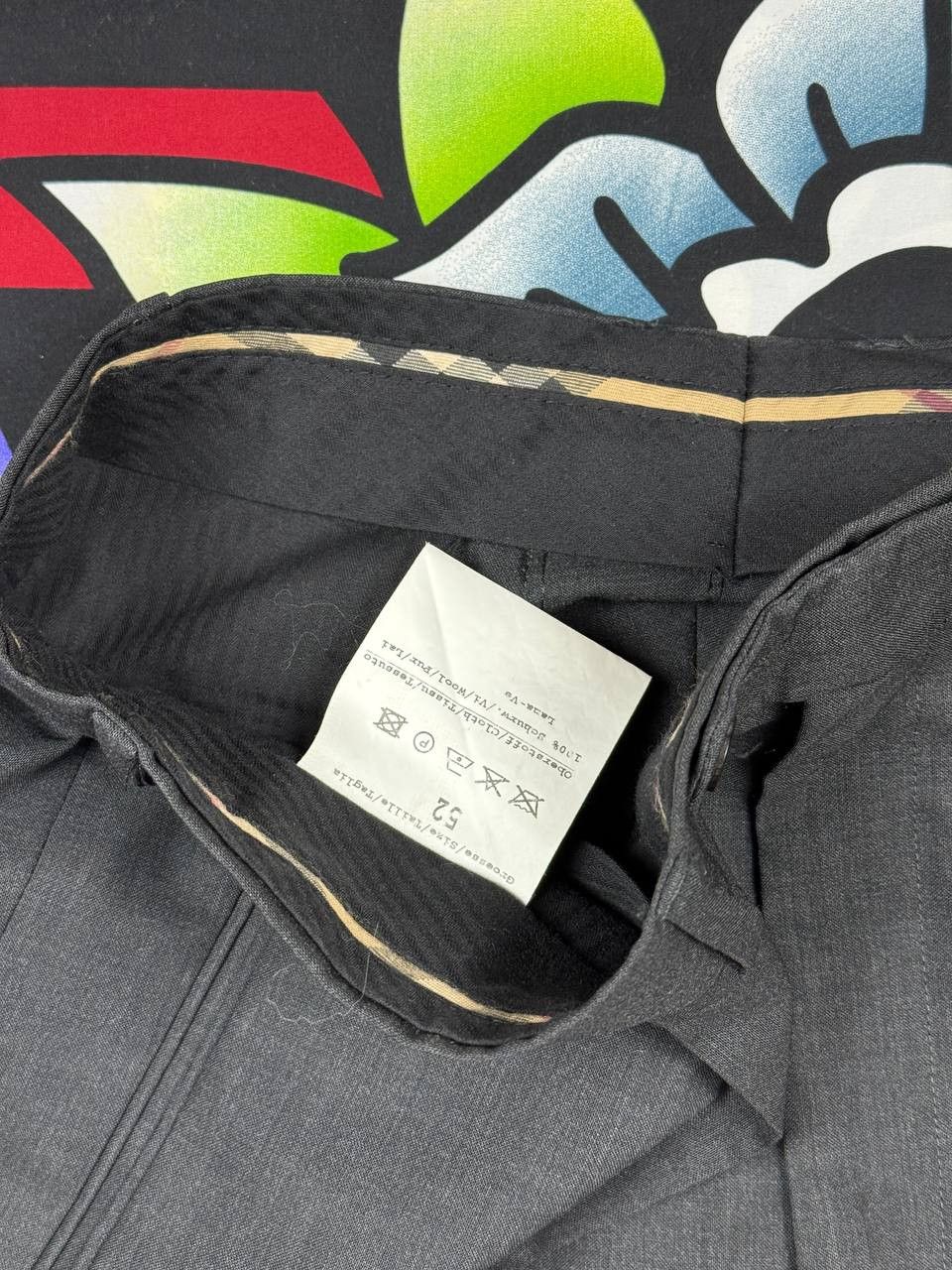 Burberry Burberry Mens Suit Wool Luxury Blazer Jacket & Pants Size 52L - 10 Thumbnail