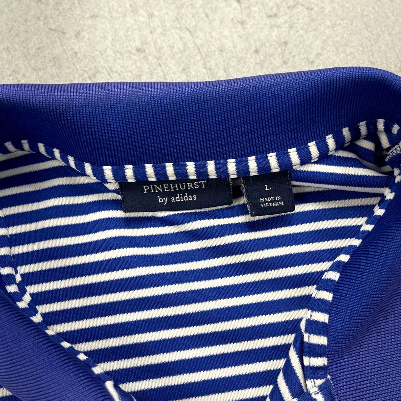 Adidas Nike Adidas Pinehurst Golf Polo Shirt Mens L Blue White Logo Top 100 Size US L / EU 52-54 / 3 - 5 Thumbnail