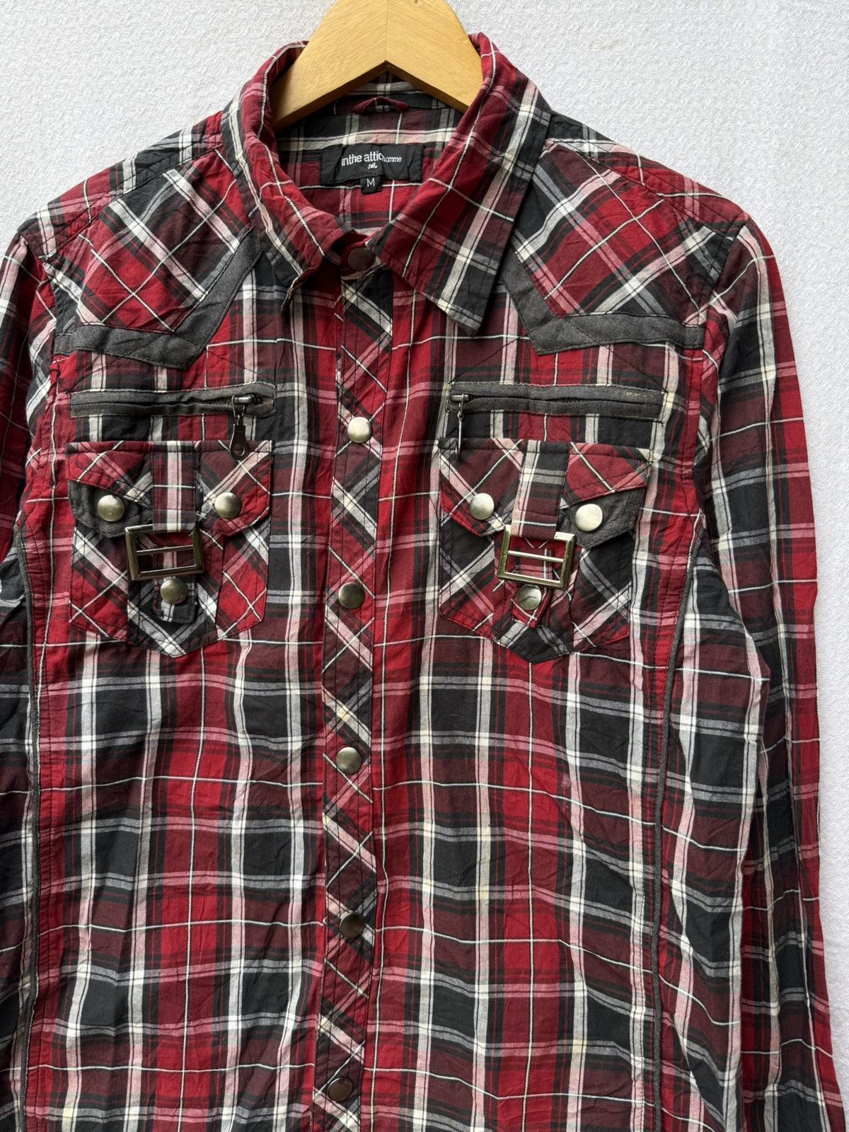 Japanese Brand In the attic homme flannel shirt Size US M / EU 48-50 / 2 - 3 Thumbnail