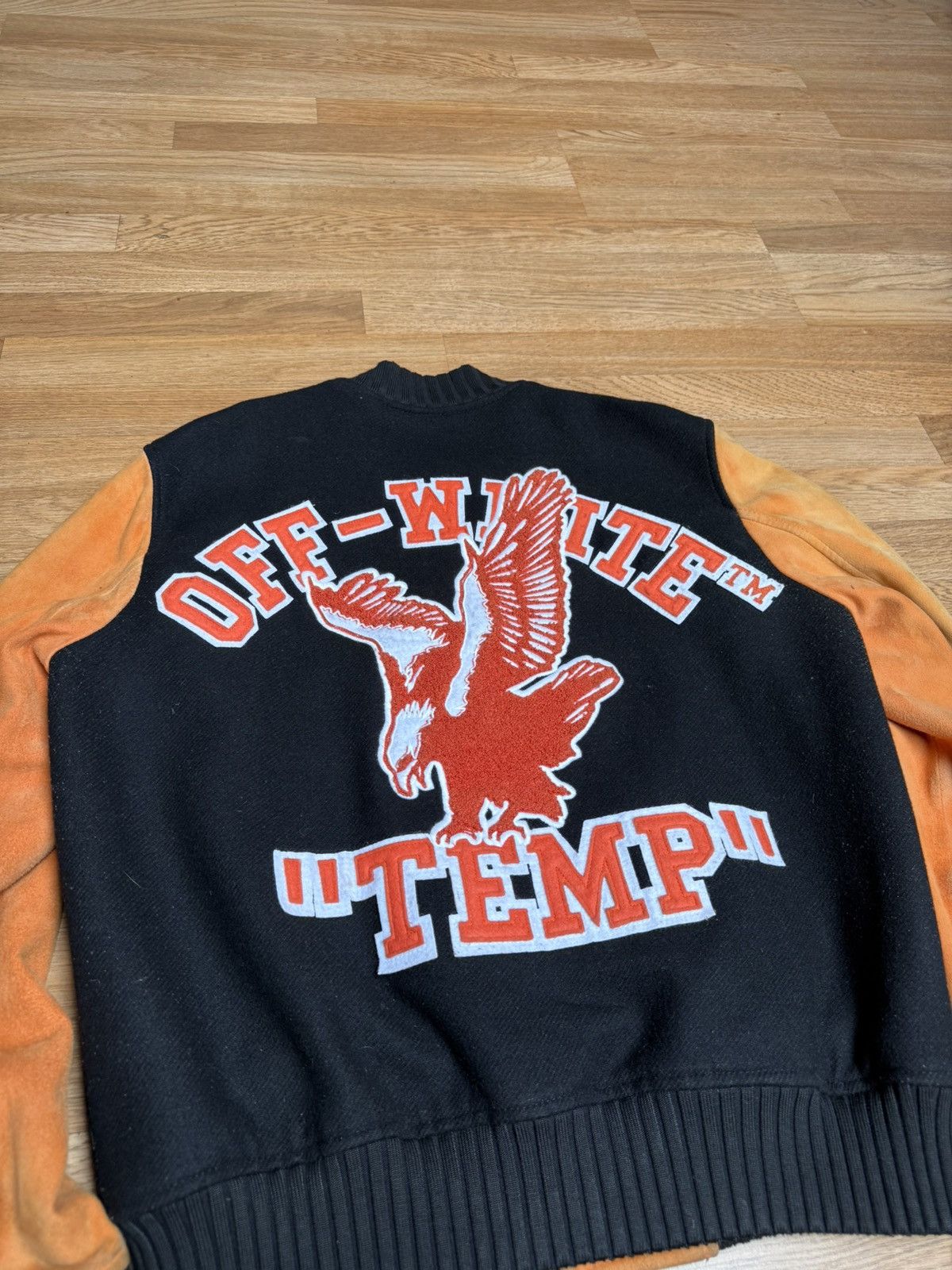 Off-White Off-White Eagle Patch Varsity Jacket Size US L / EU 52-54 / 3 - 5 Thumbnail