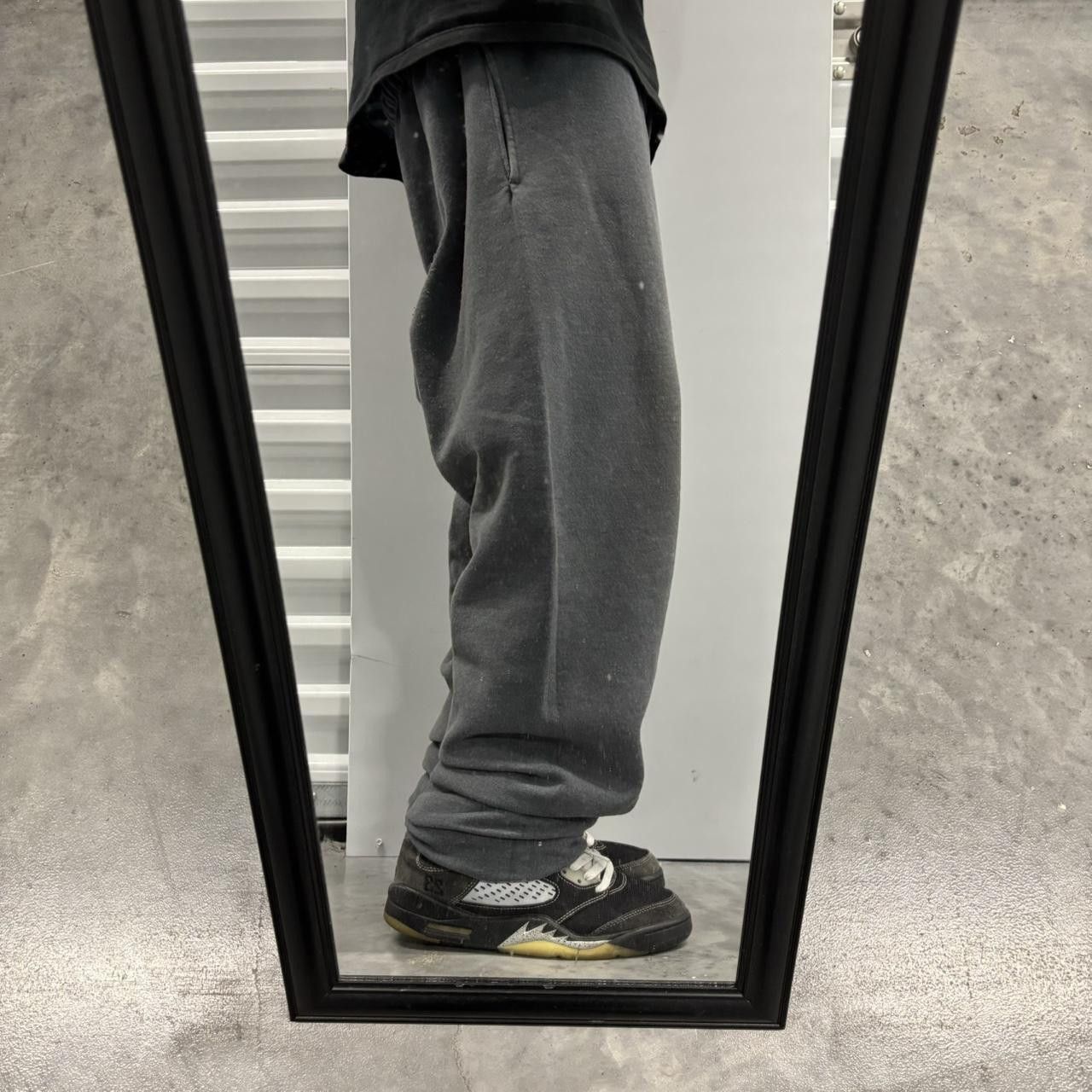 Japanese Brand × Vintage Crazy Vintage Y2K/2000s Faded Grey Skater Essential Sweatpants! Size US 30 / EU 46 - 2 Thumbnail