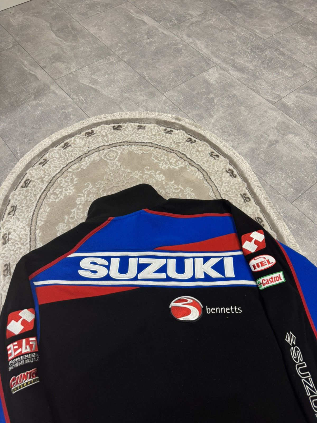 Vintage Suzuki fleece big logo racing jacket merch vintag sweatshirt Size US XL / EU 56 / 4 - 12 Thumbnail