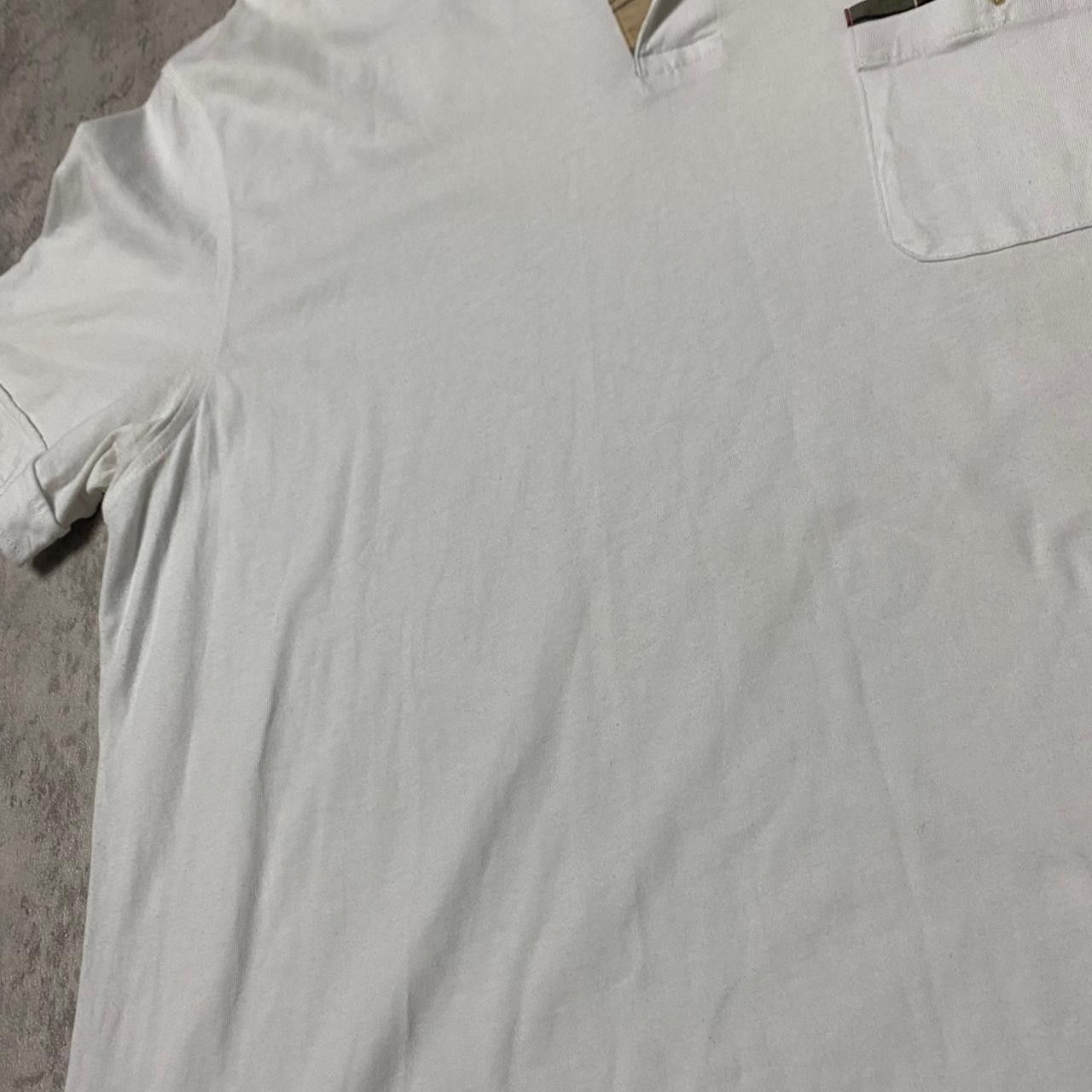 Barbour White Barbour polo shirt with plaid pocket detail #preppy Size US XXL / EU 58 / 5 - 2 Thumbnail