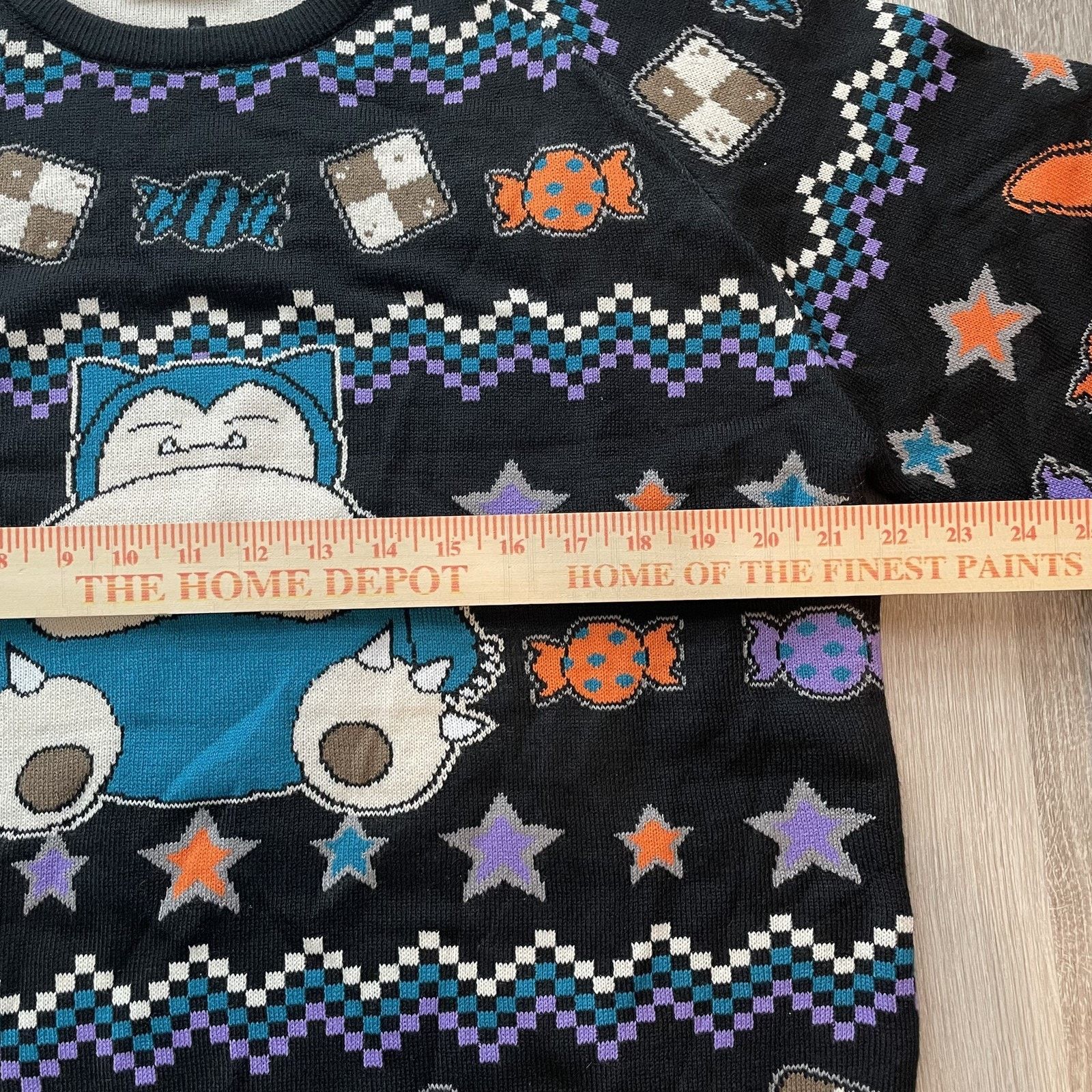Pokemon Pokemon Center Snorlax Halloween Ugly Sweater Adult M Black Size M / US 6-8 / IT 42-44 - 5 Thumbnail